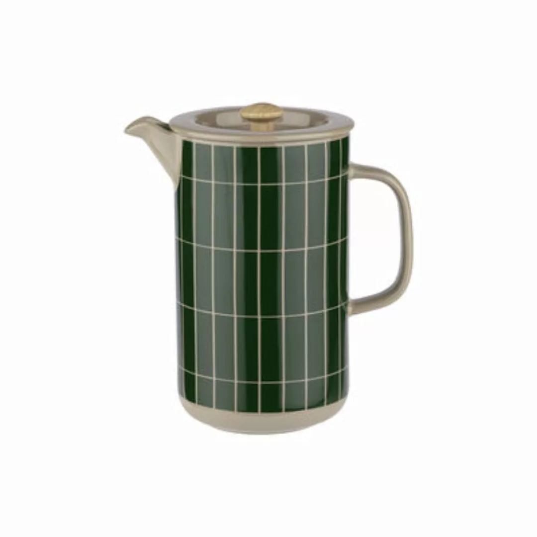 Druckkolben-Kaffeemaschine Tiiliskivi keramik grün / 6 Tassen - 90 cl - Mar günstig online kaufen