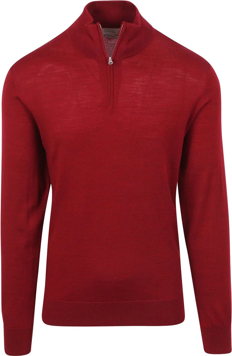 King Essentials The Michael Half Zip Pull Merino Rot - Größe XL günstig online kaufen