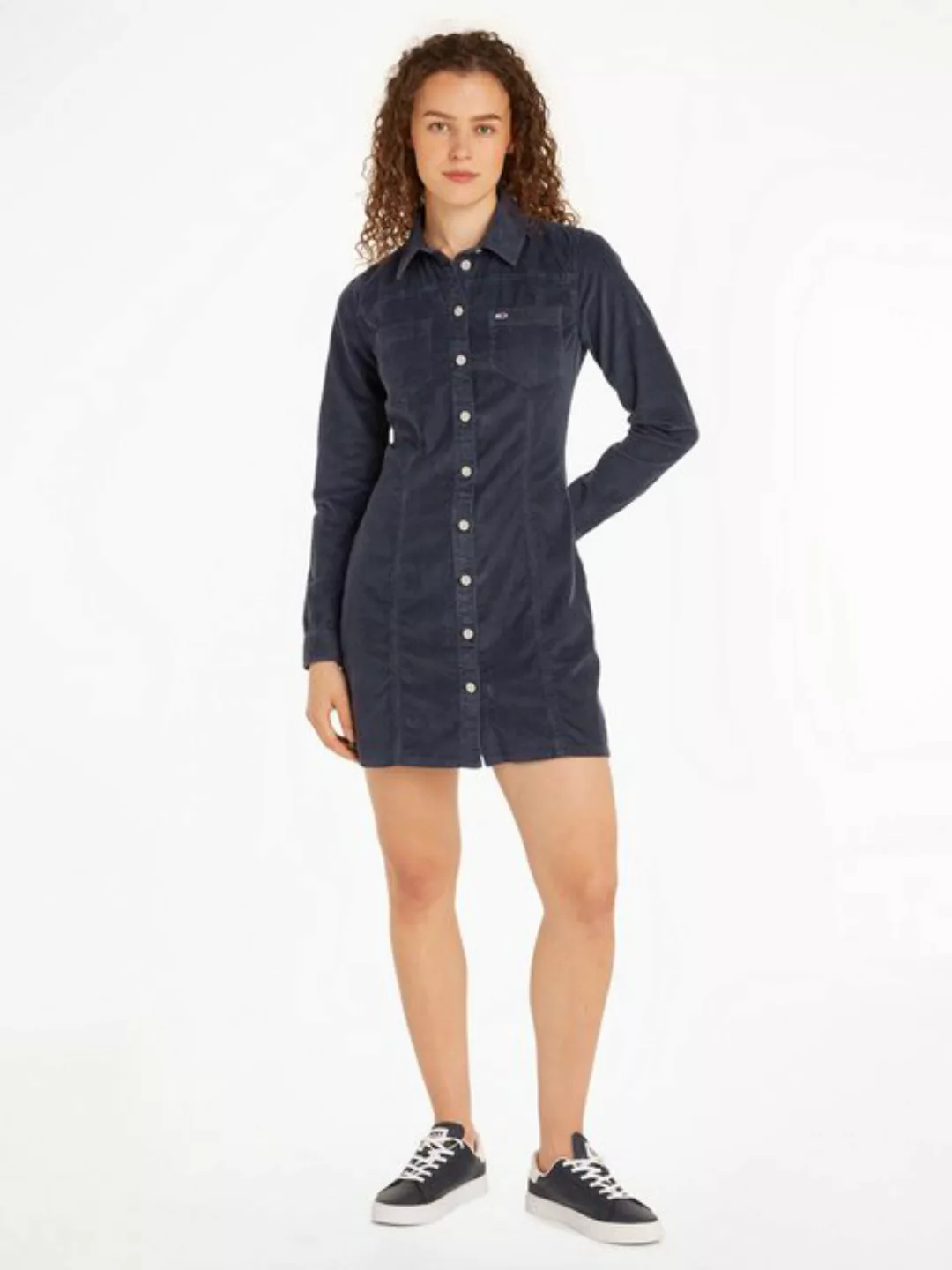 Tommy Jeans Cordkleid "TJW SLIM LS WASHED CORD DRESS", in modischem Cordmat günstig online kaufen