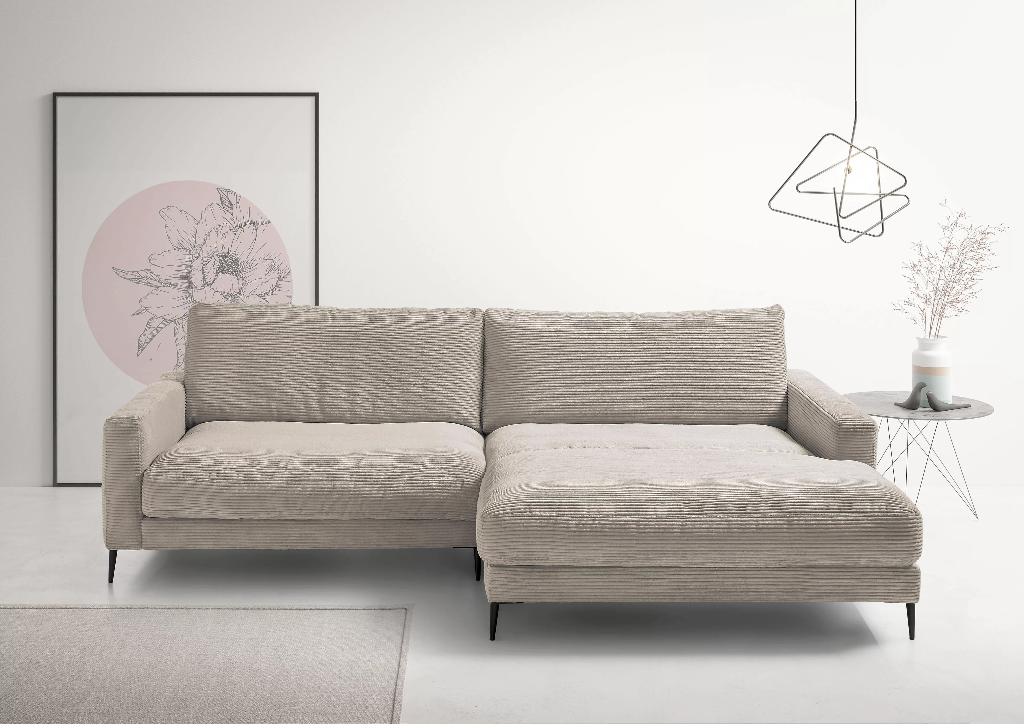 INOSIGN Ecksofa "Downtown, B/T/H: 272/190/84 cm L-Form", weicher Sitzkomfor günstig online kaufen