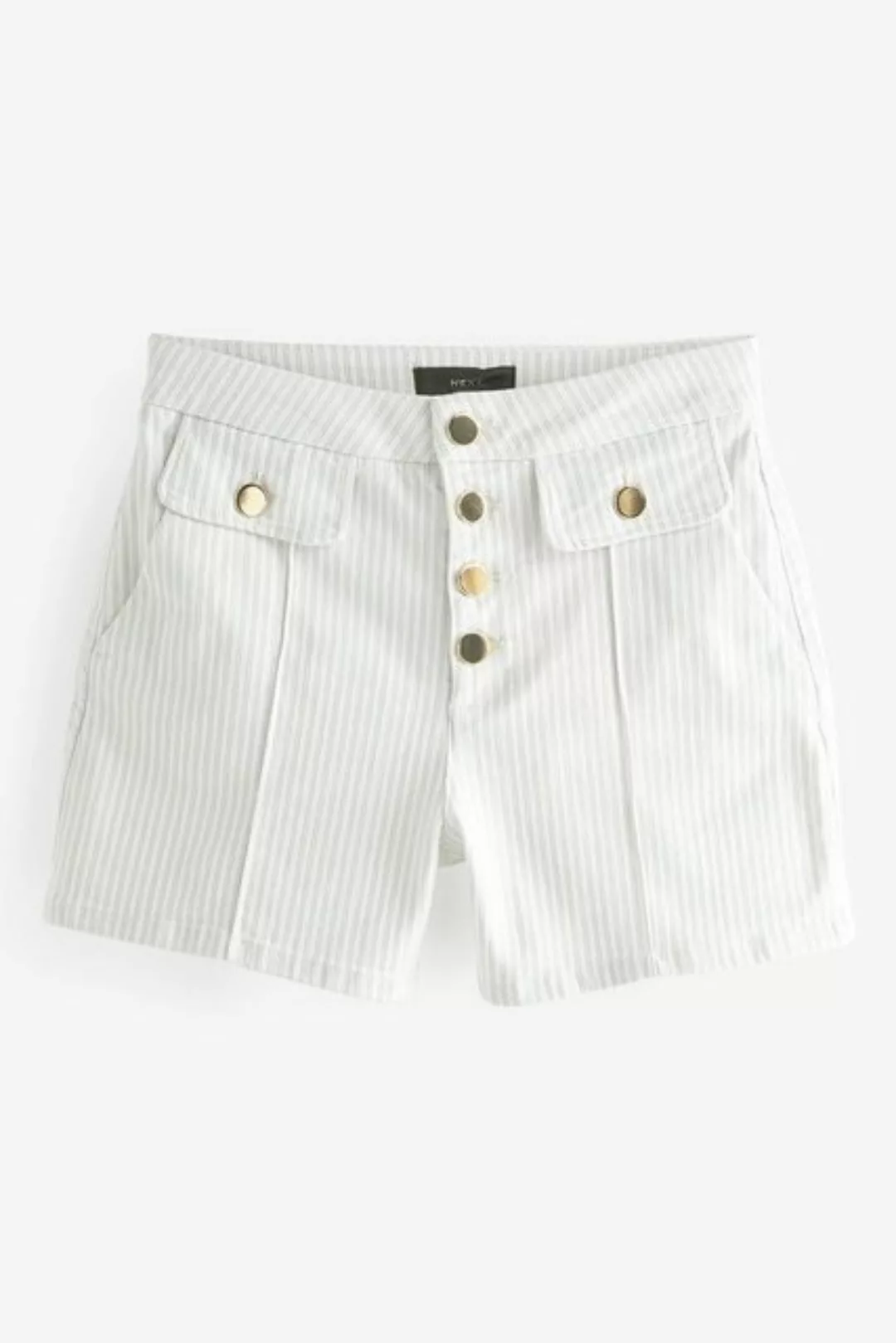 Next Jeansshorts Jeansshorts mit Goldknopfdetail (1-tlg) günstig online kaufen