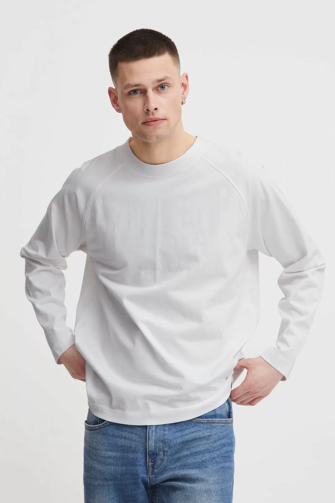 Solid Langarmshirt "Langarmshirt SDEyado" günstig online kaufen