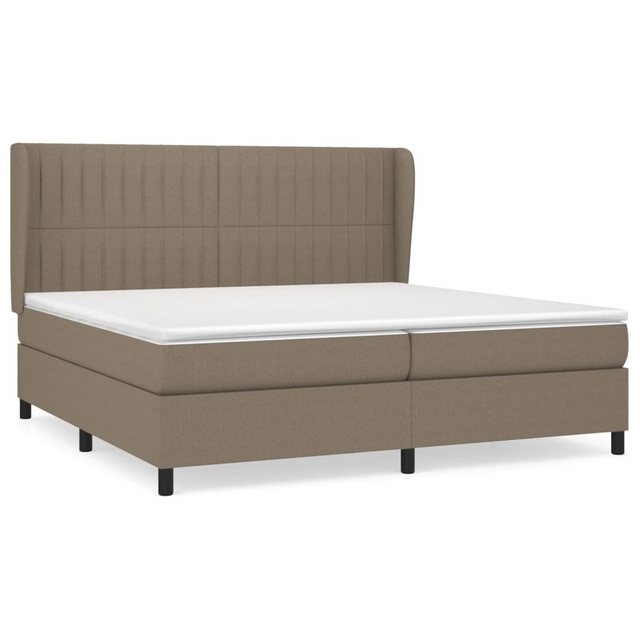 vidaXL Boxspringbett Boxspringbett mit Matratze Taupe 200x200 cm Stoff Bett günstig online kaufen