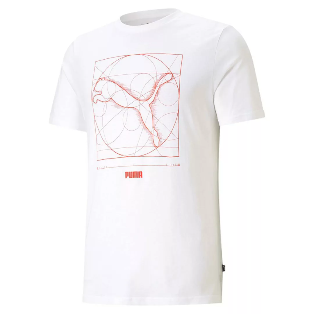 Puma Renaissance Cat Kurzarm T-shirt 2XL Puma White günstig online kaufen