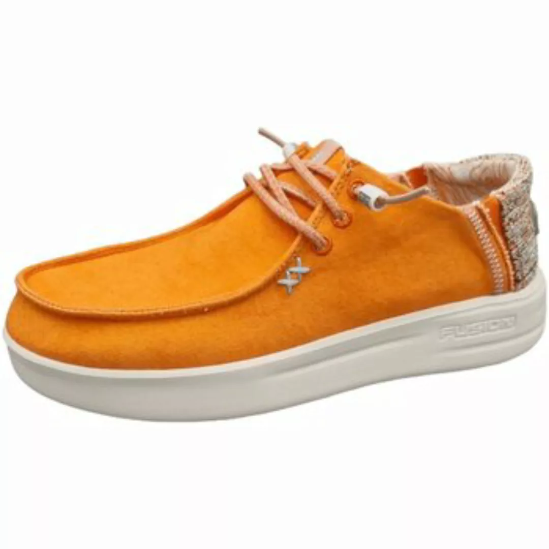 Fusion  Damenschuhe Slipper LILY WASHED CANVAS ORANGE günstig online kaufen