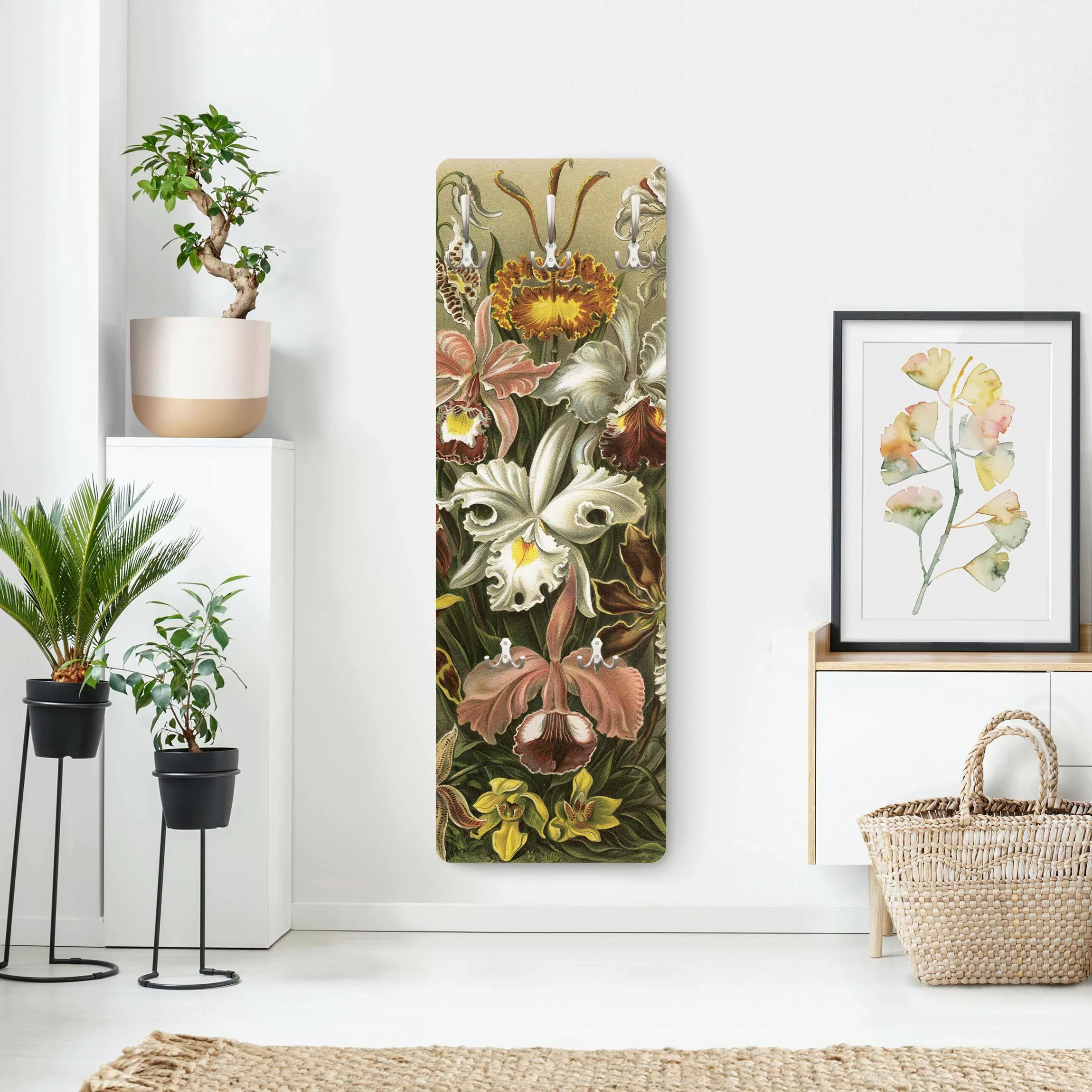 Wandgarderobe Vintage Lehrtafel Orchidee günstig online kaufen