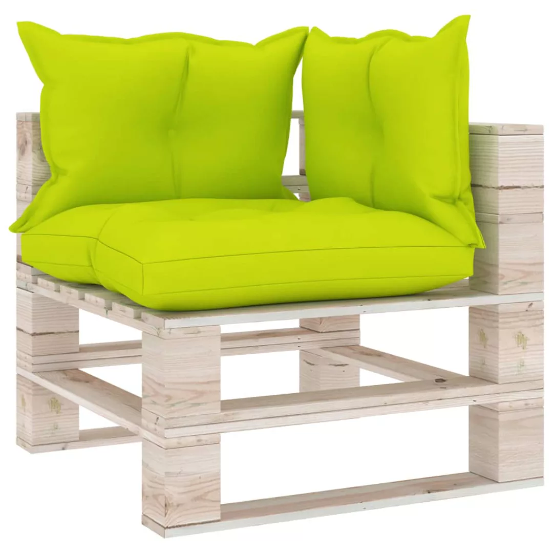 Garten-palettensofa 3-sitzer Mit Kissen Kiefernholz günstig online kaufen