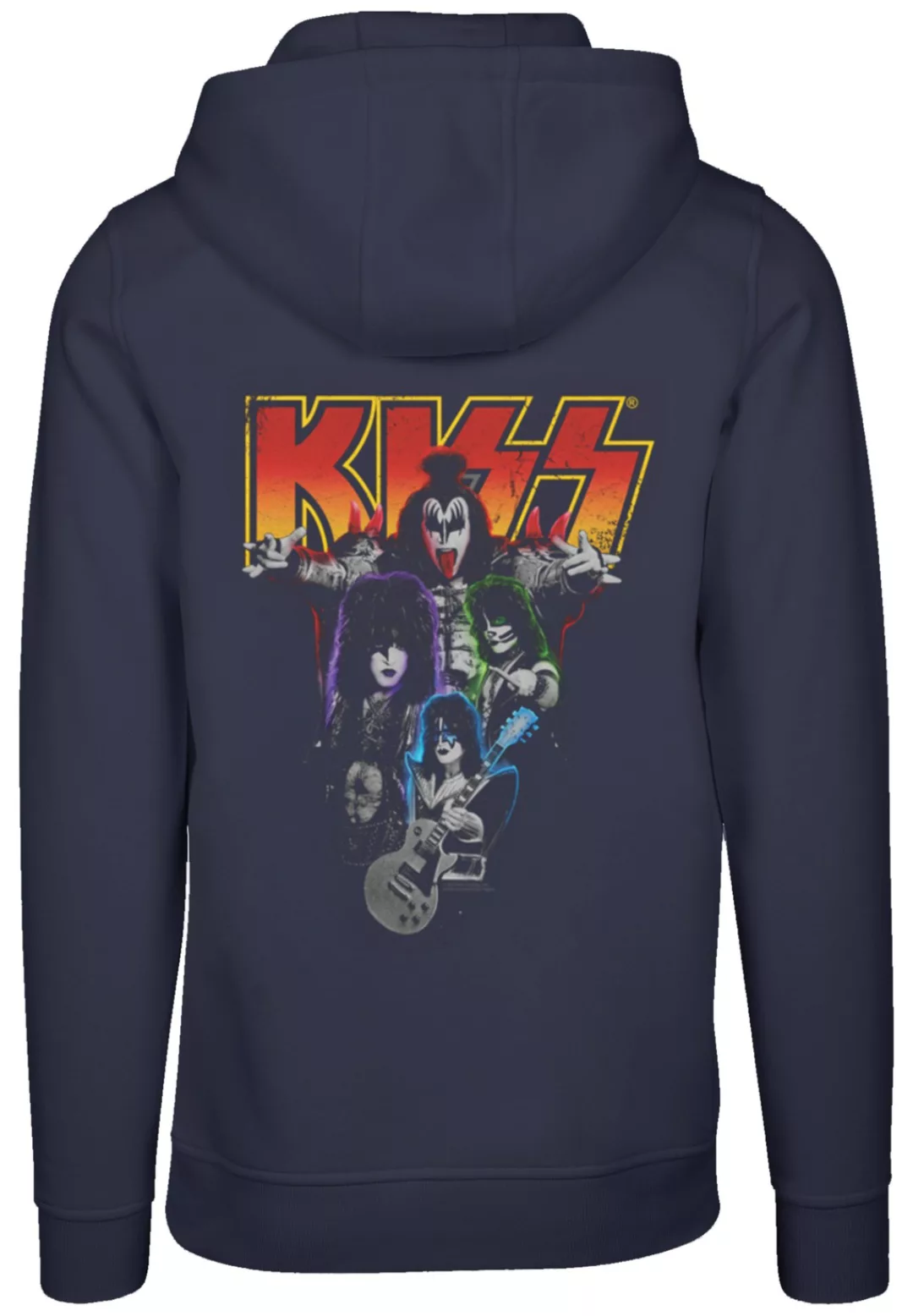 F4NT4STIC Kapuzenpullover "Kiss Rock Music Band Neon Band", Premium Qualitä günstig online kaufen