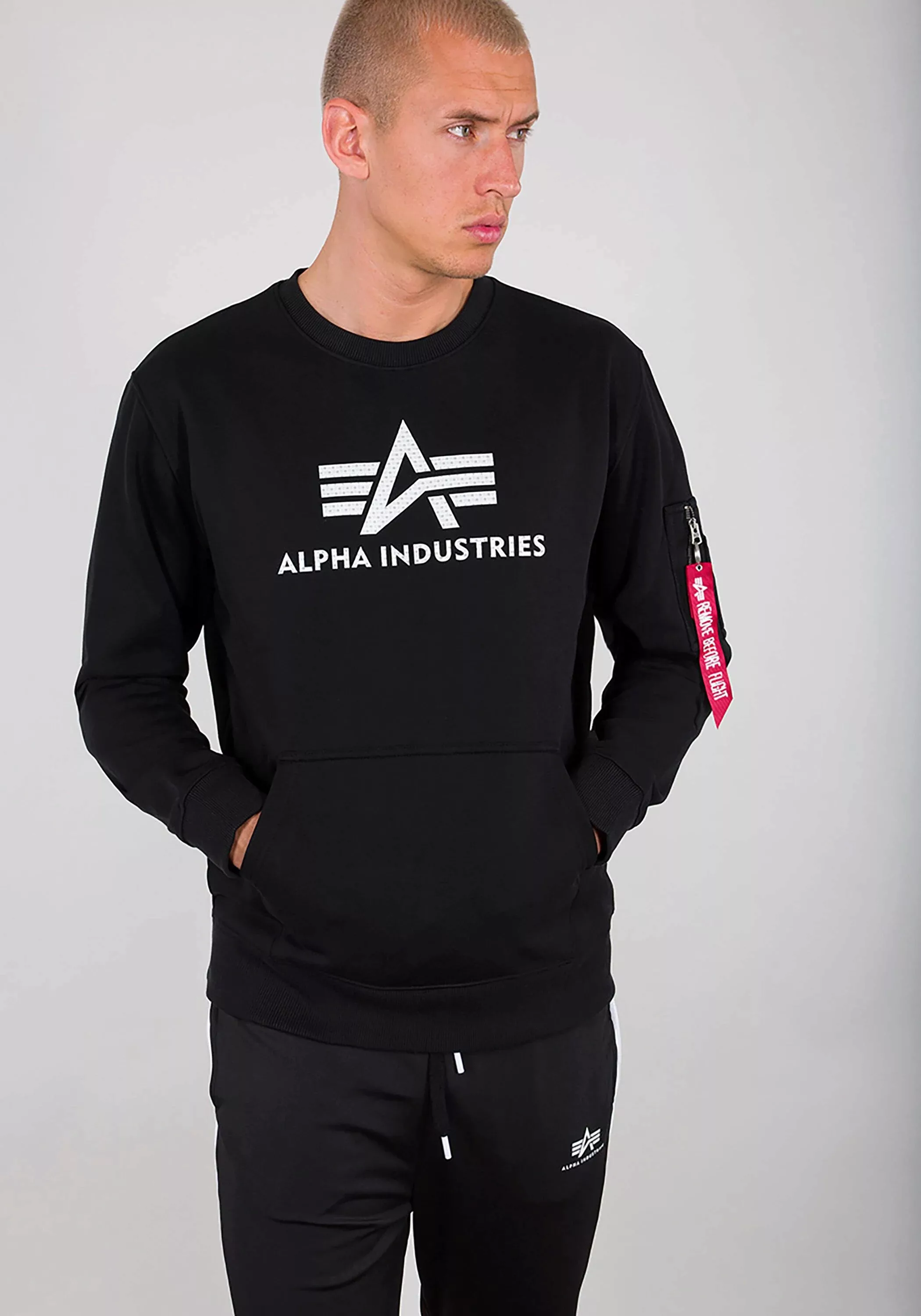 Alpha Industries Sweater "ALPHA INDUSTRIES Men - Sweatshirts 3D Logo Sweate günstig online kaufen