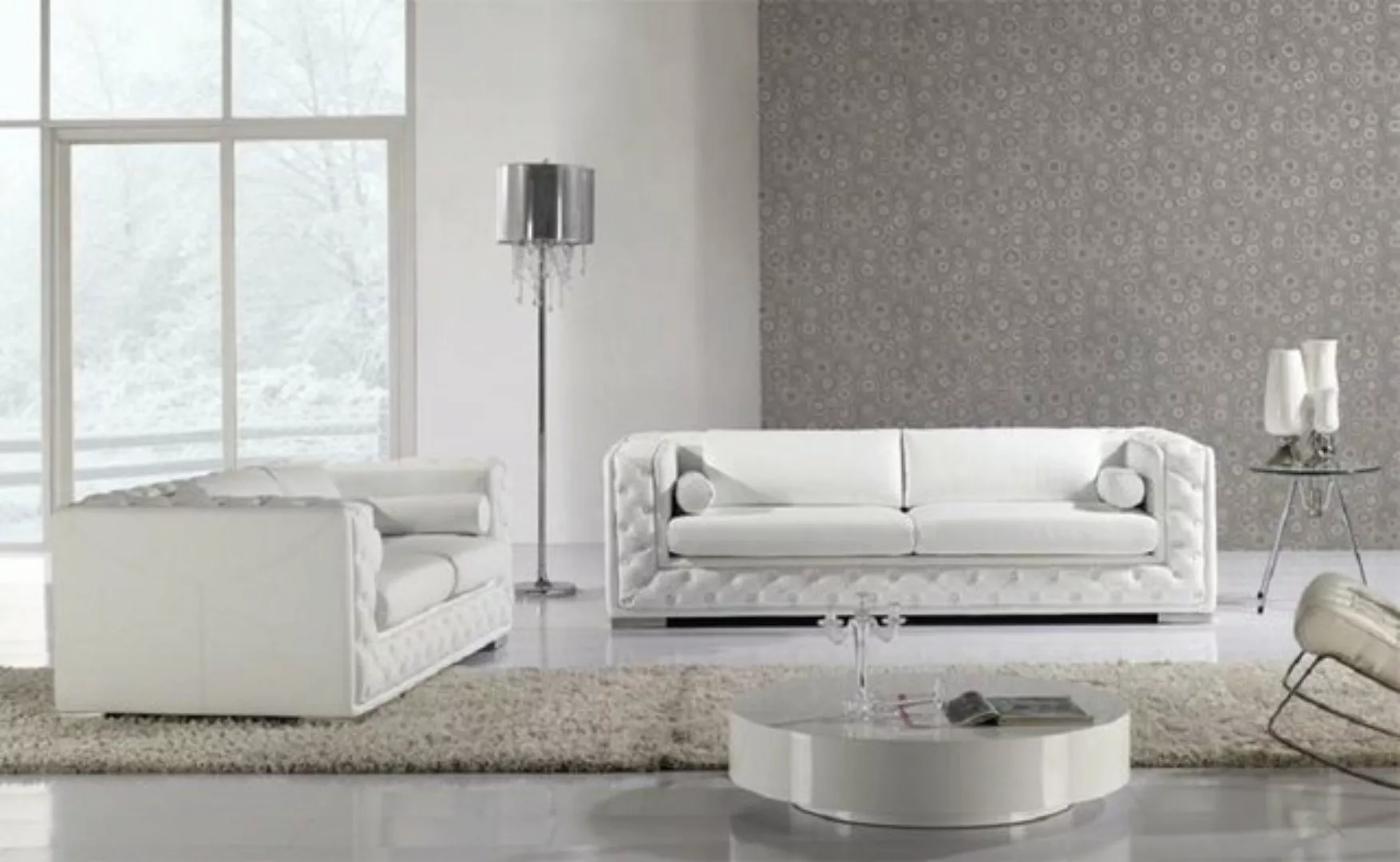 JVmoebel Sofa Ledersofa Couch Wohnlandschaft 3+2 Sitzer Design Modern Sofa günstig online kaufen