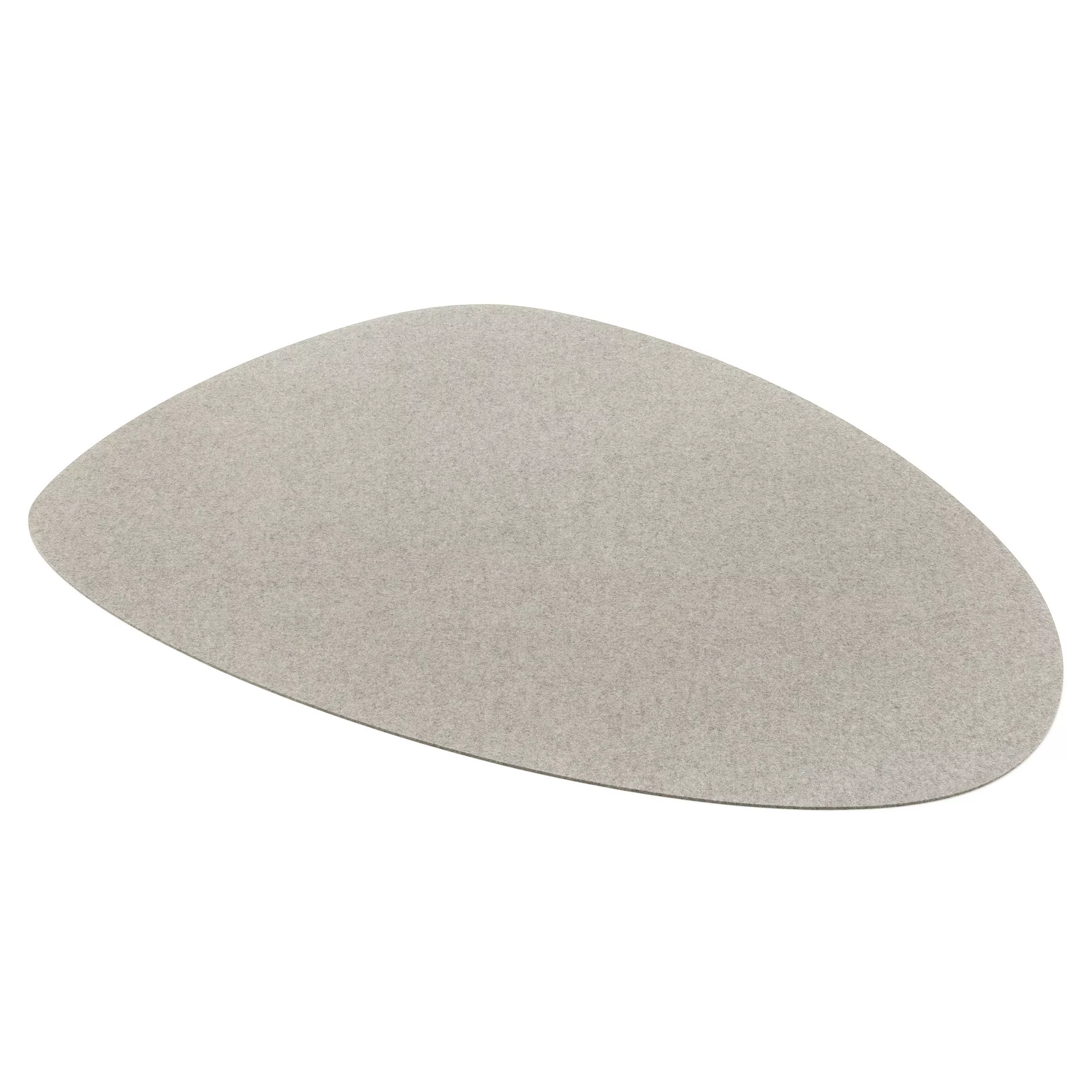 Hey-Sign - Stone Teppich 240x180cm - grau hellmeliert/Filz in 5mm Stärke günstig online kaufen