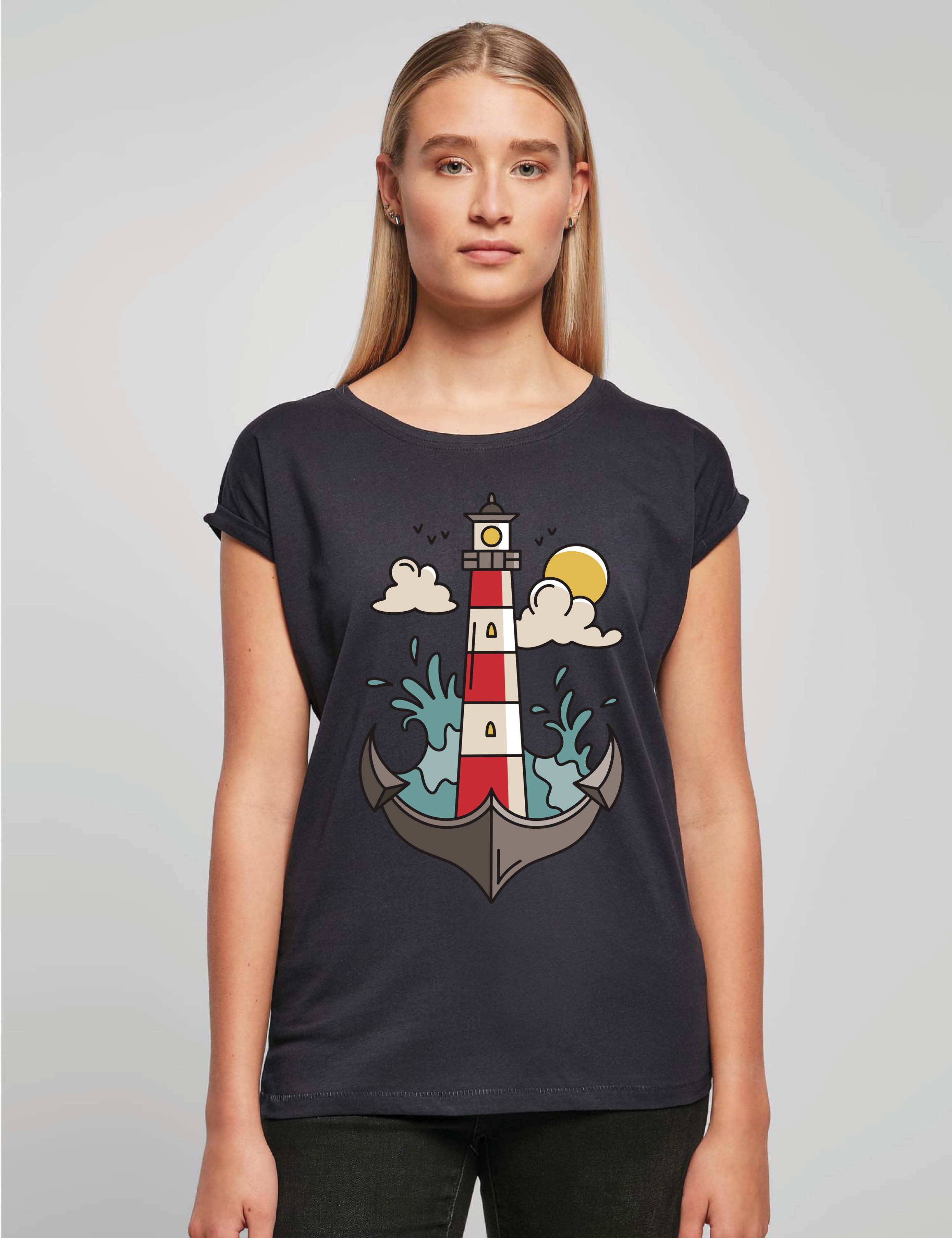 Youth Designz Print-Shirt "Anker Leuchtturm" Damen günstig online kaufen