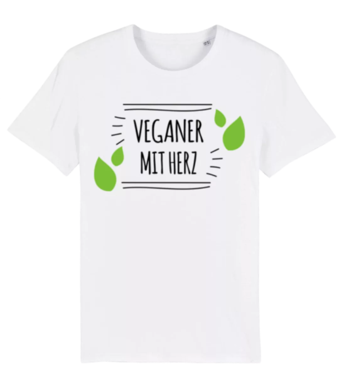 Veganer Mit Herz · Männer Bio T-Shirt Stanley Stella günstig online kaufen
