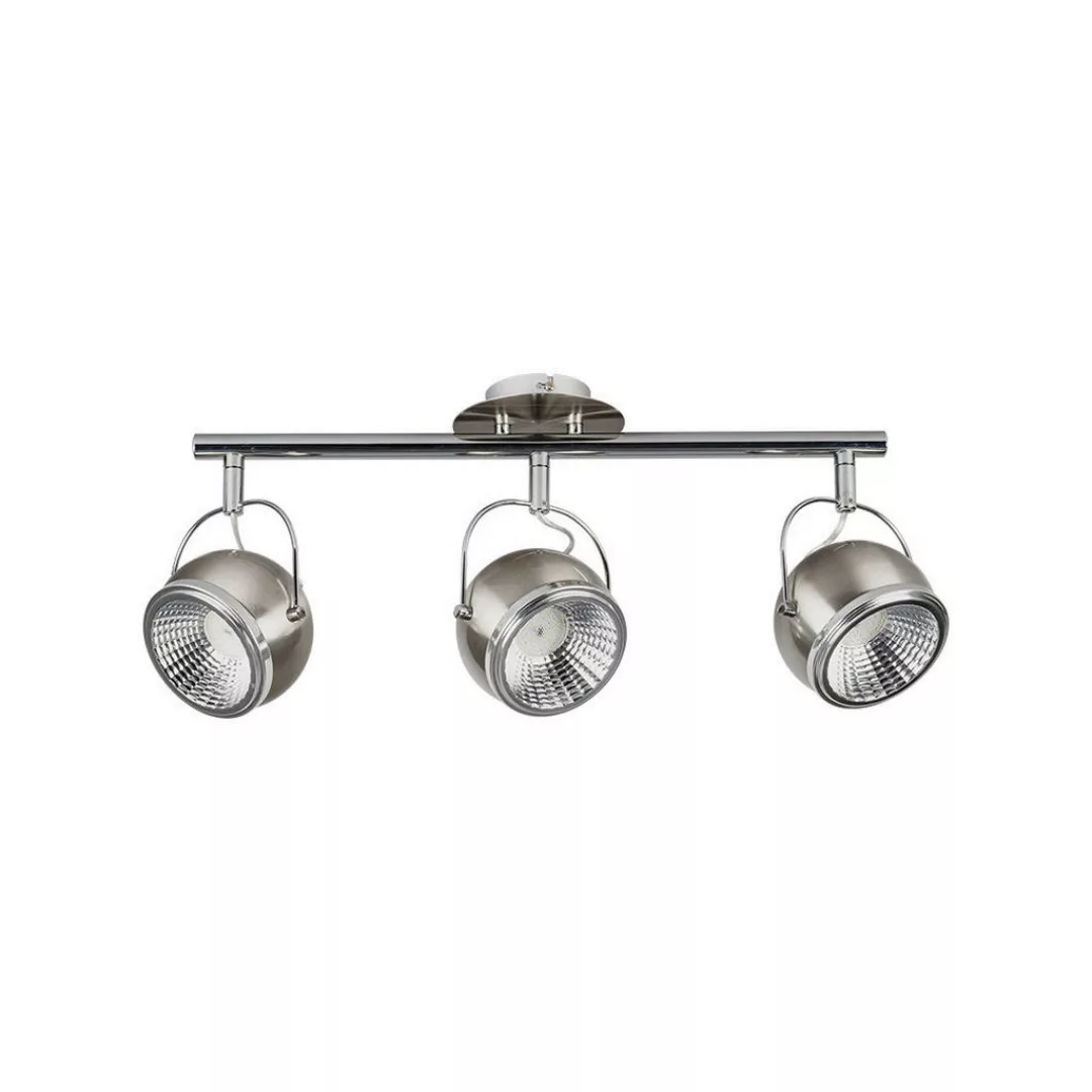 SPOT Light Spotbalken 2686387 nickel matt Chrom Metall B/H/T: ca. 52x23x13 günstig online kaufen