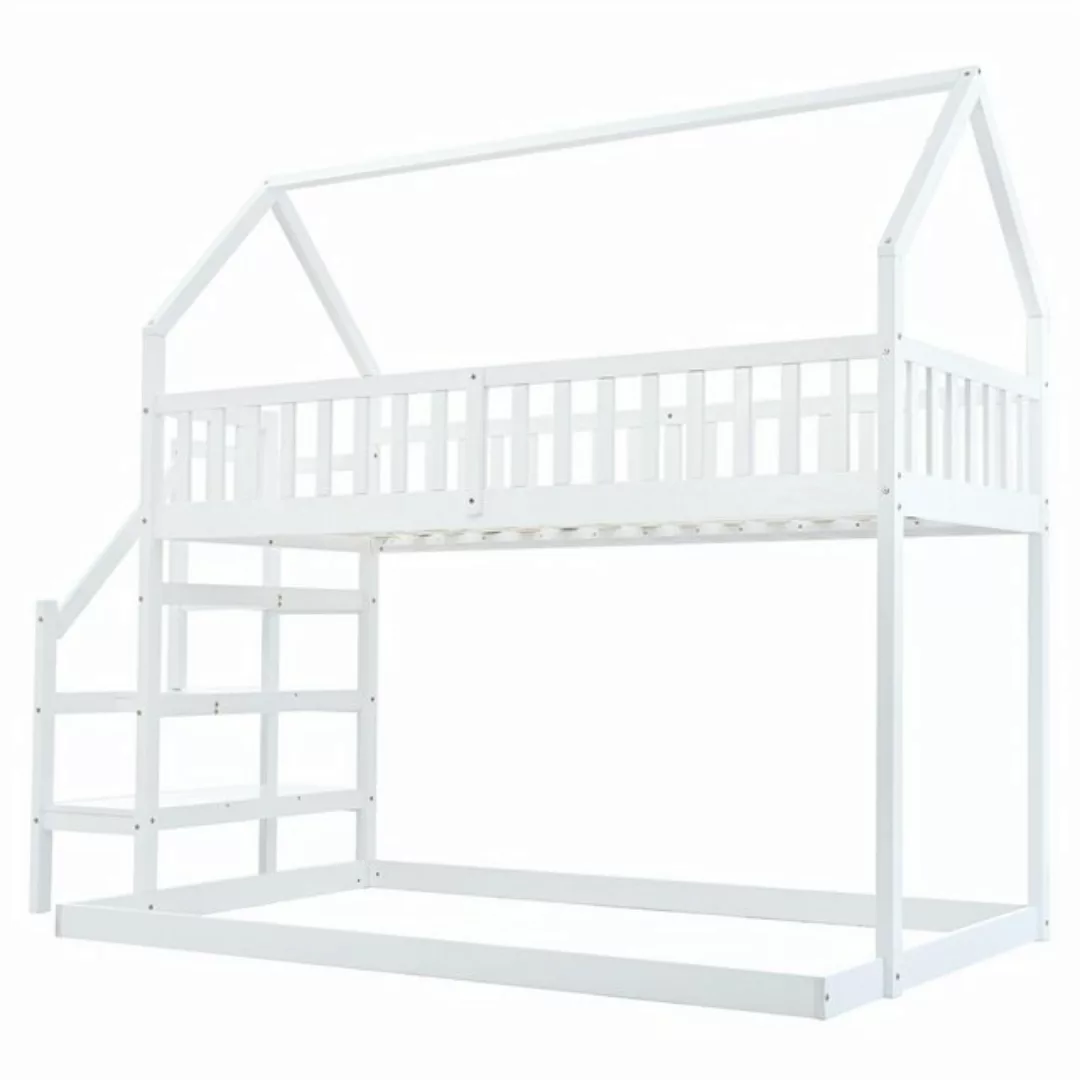 autolock Etagenbett Etagenbett, Hausbett mit Treppe, Kinderbett mit Fallsch günstig online kaufen