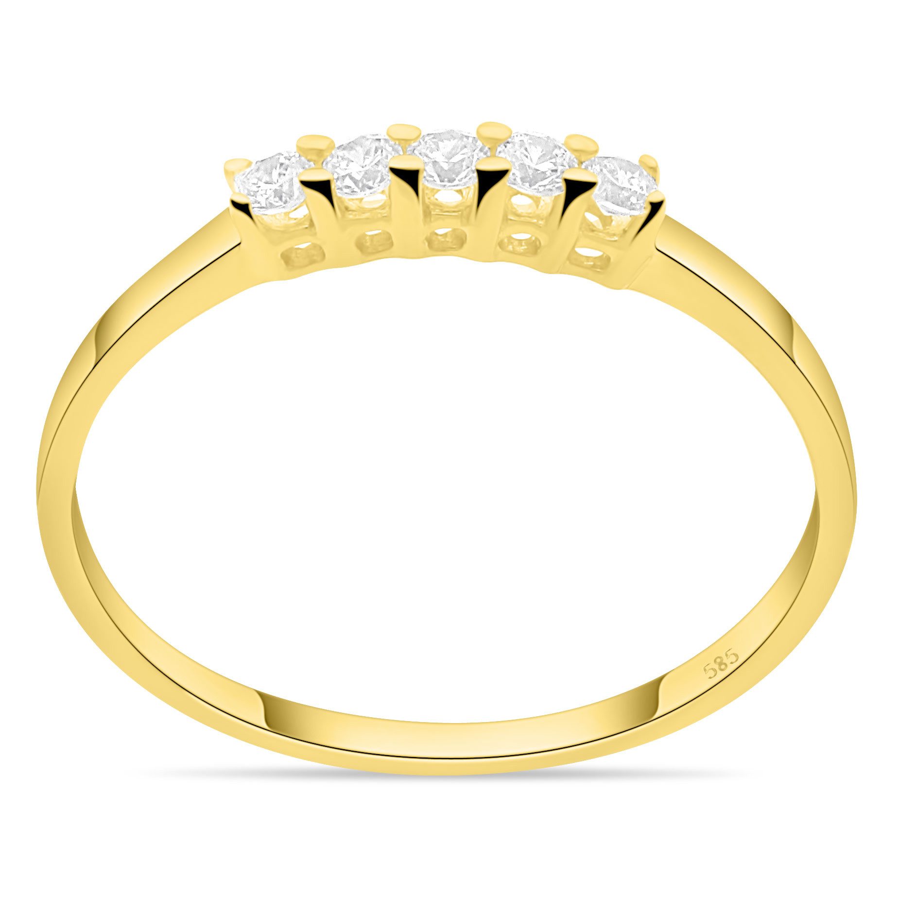 Tony Fein Goldring Solitärring 585er Gelbgold günstig online kaufen