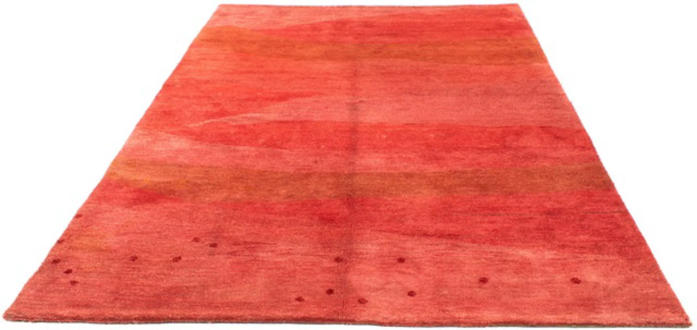 morgenland Wollteppich »Gabbeh - Indus - 240 x 170 cm - hellrot«, rechtecki günstig online kaufen