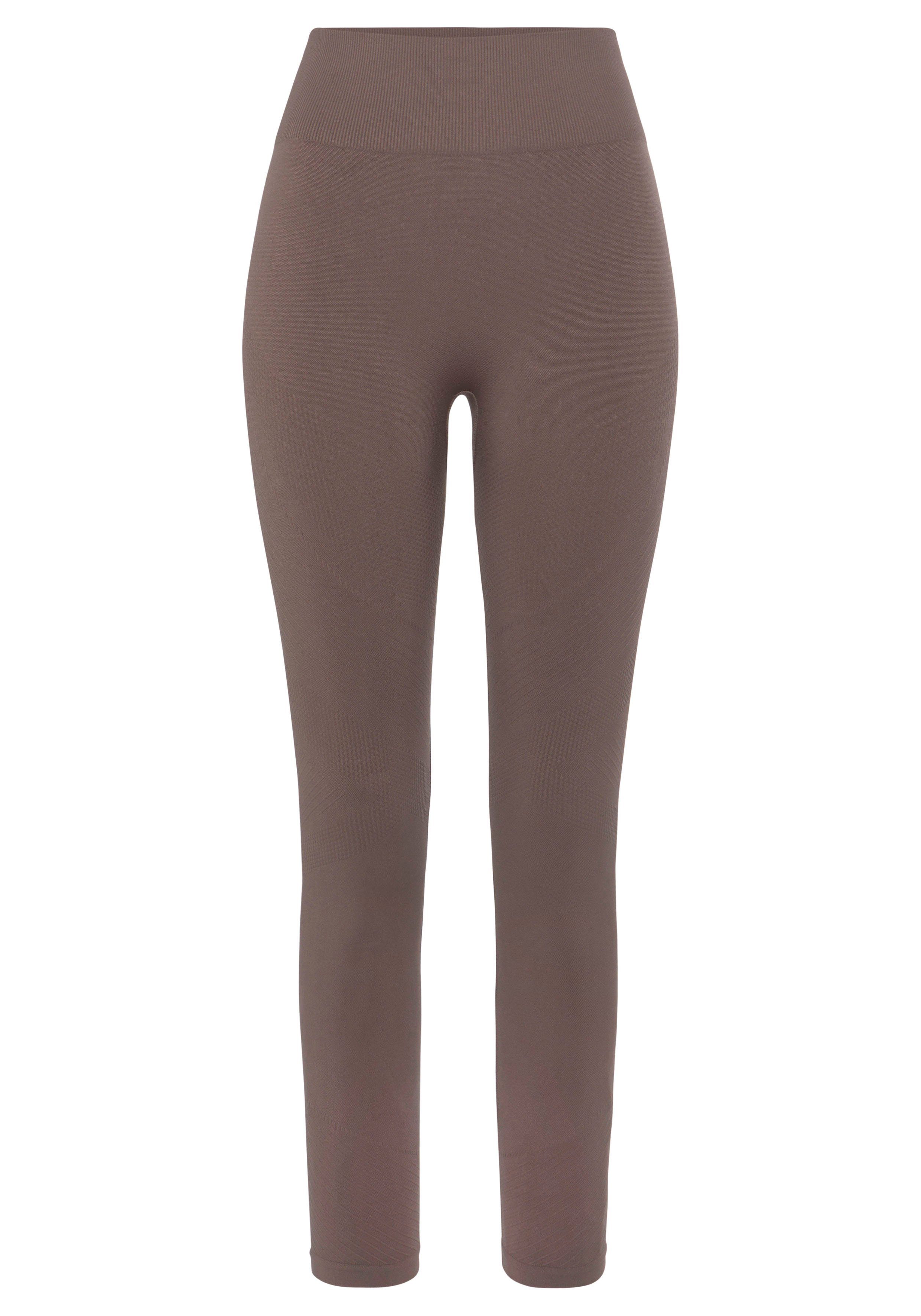 LASCANA Seamless Leggings "Po Push Up", mit Rippstruktur und Shapingeffekt, günstig online kaufen