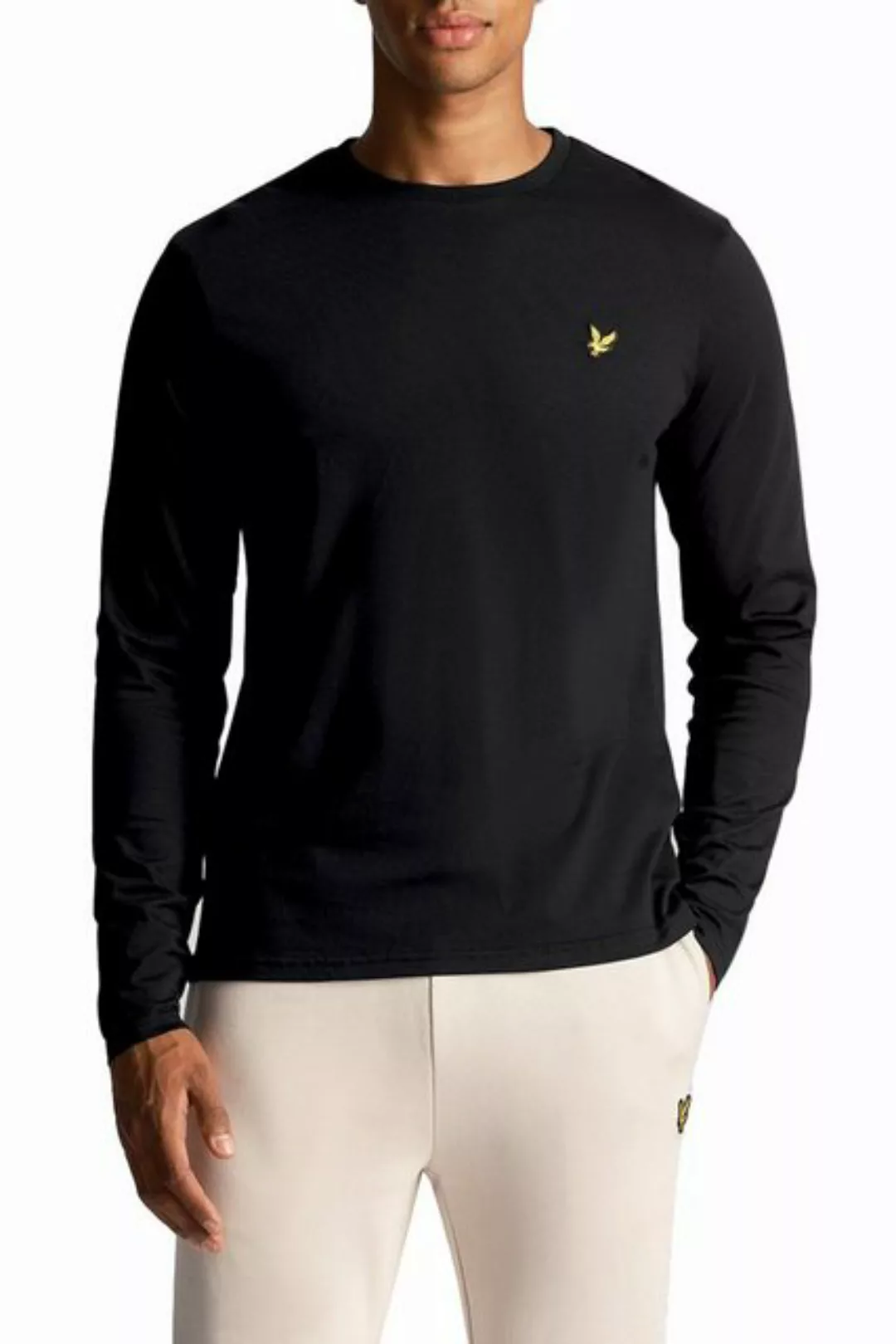 Lyle & Scott Langarmshirt 100% Baumwolle Gerader Schnitt günstig online kaufen