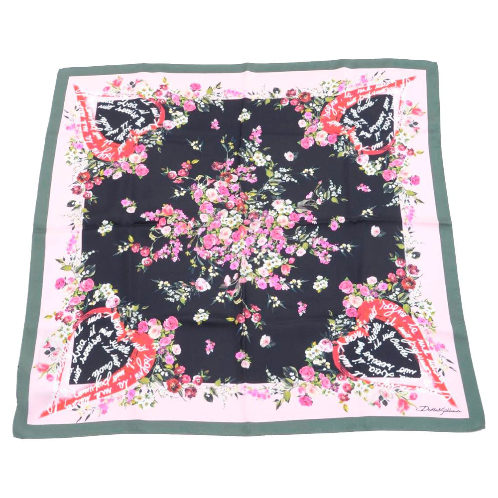 Dolce & Gabbana Gedrucktes Foulard One Size Black günstig online kaufen