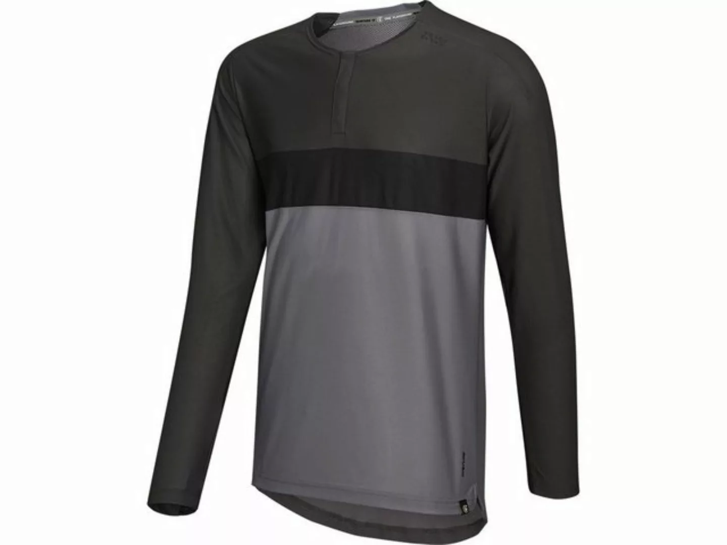 IXS Langarmshirt Longsleeves iXS Flow XTG Long Sleeve Henley - Graphite-Bla günstig online kaufen