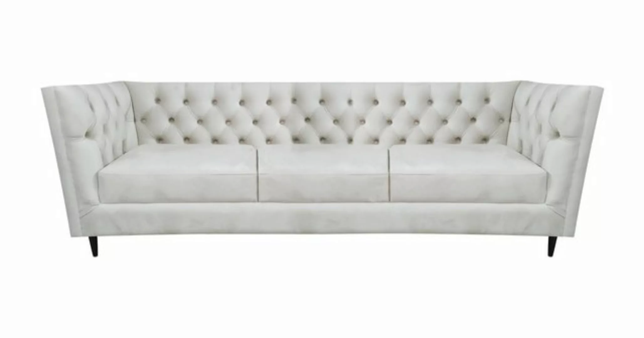 Xlmoebel Sofa Chesterfield Dreisitzer Ledersofa für das Wohnzimmer - Sitzmö günstig online kaufen