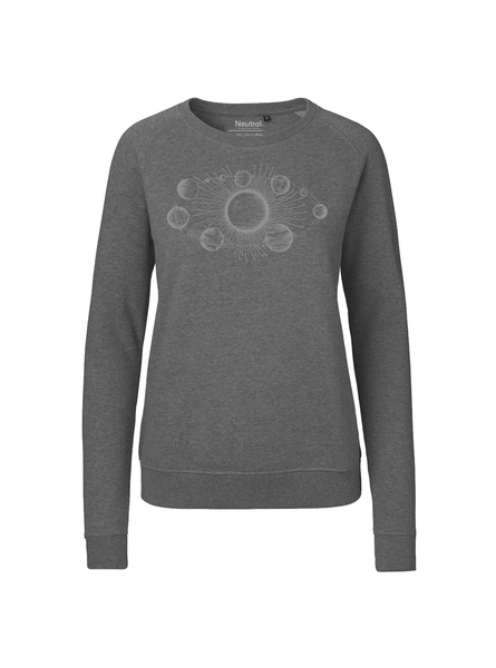 Bio Damen-sweatshirt Sonnensystem günstig online kaufen