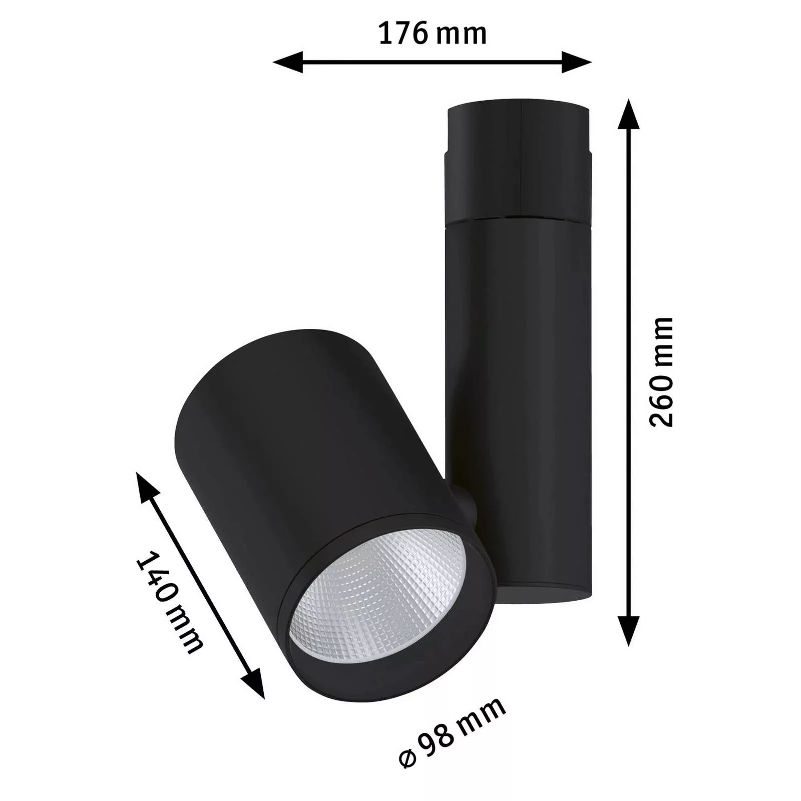 Paulmann LED Deckenleuchte »URail Schienenspot Zeuz Einzelspot 39° 2770lm 3 günstig online kaufen