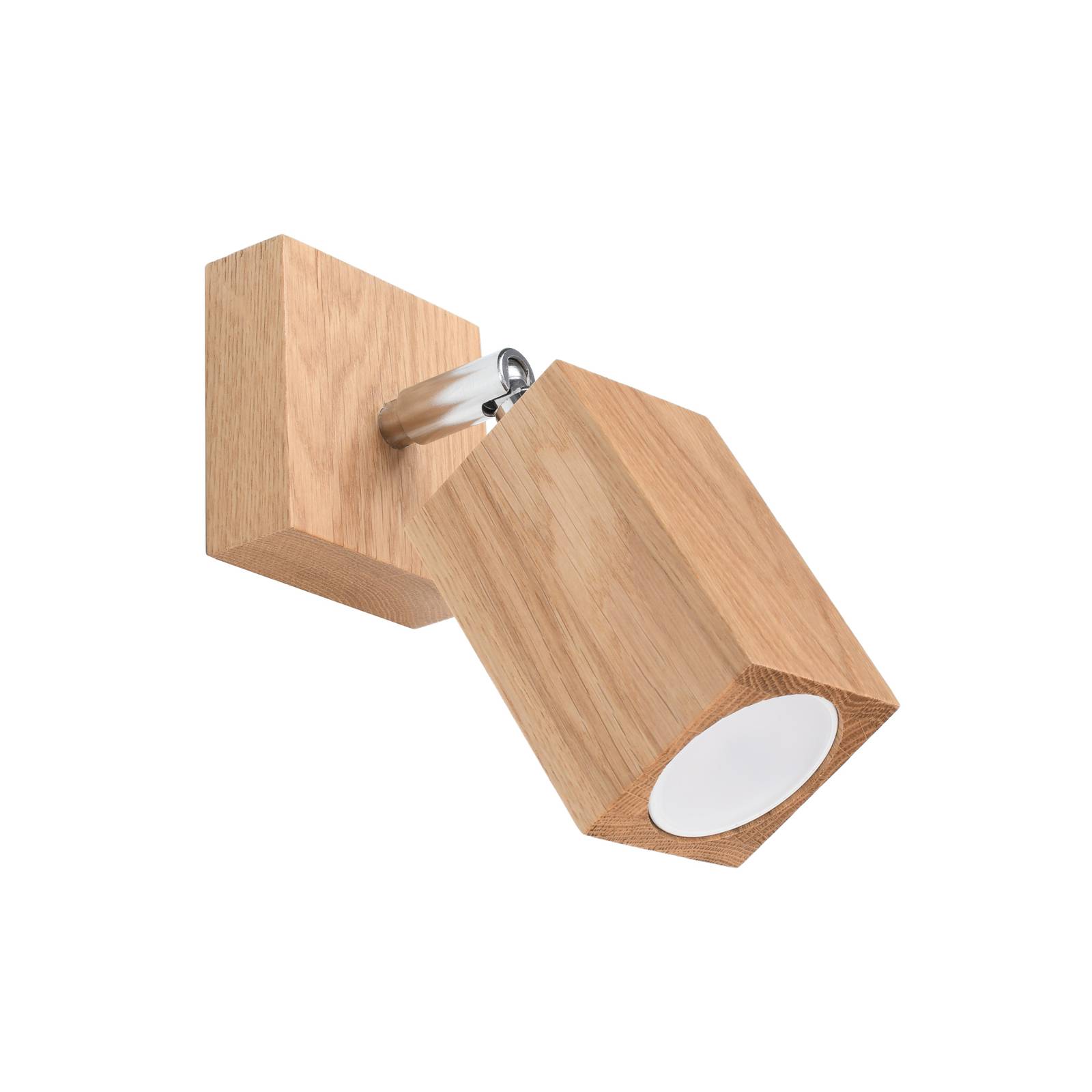 Envostar Peach Puff Wandspot Holz Quader 1-flammig günstig online kaufen