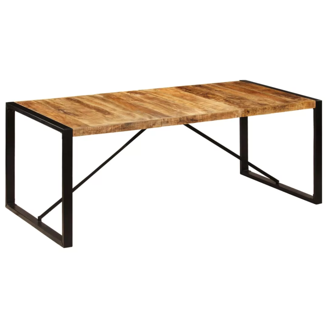 Esstisch 200 X 100 X 75 Cm Massivholz Mango günstig online kaufen