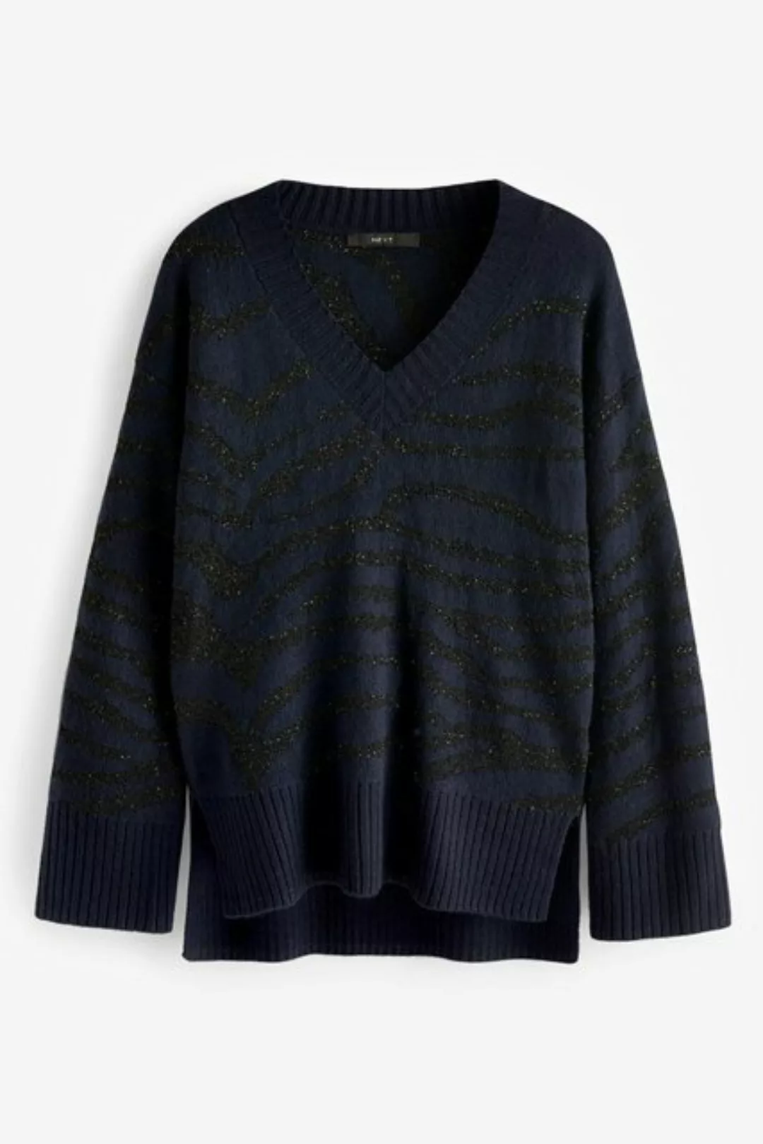 Next Strickpullover Pullover mit Zebramuster und Pailletten (1-tlg) günstig online kaufen