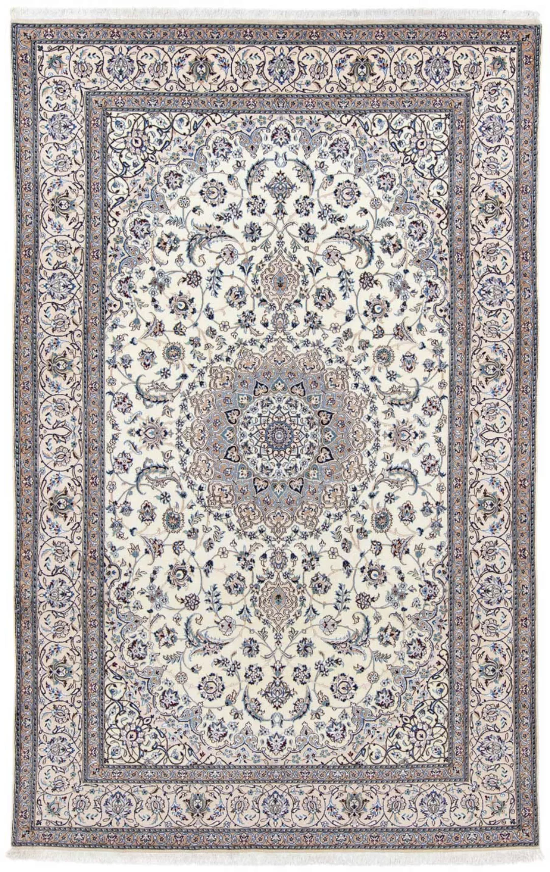 morgenland Wollteppich »Nain 9la Medaillon Beige 314 x 194 cm«, rechteckig, günstig online kaufen