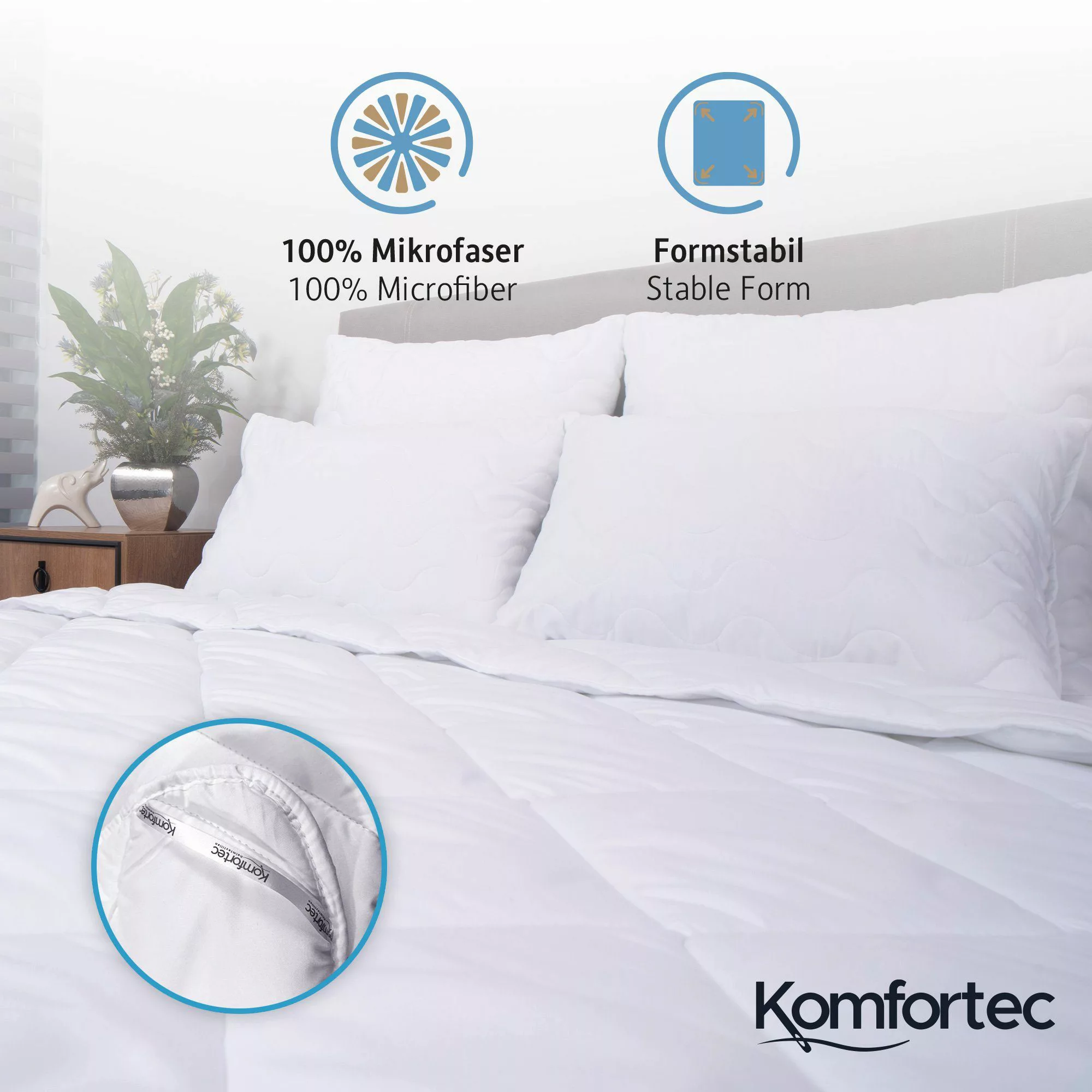 Komfortec Kunstfaserbettdecke,Bettdecken für Sommer und Winter, günstig online kaufen