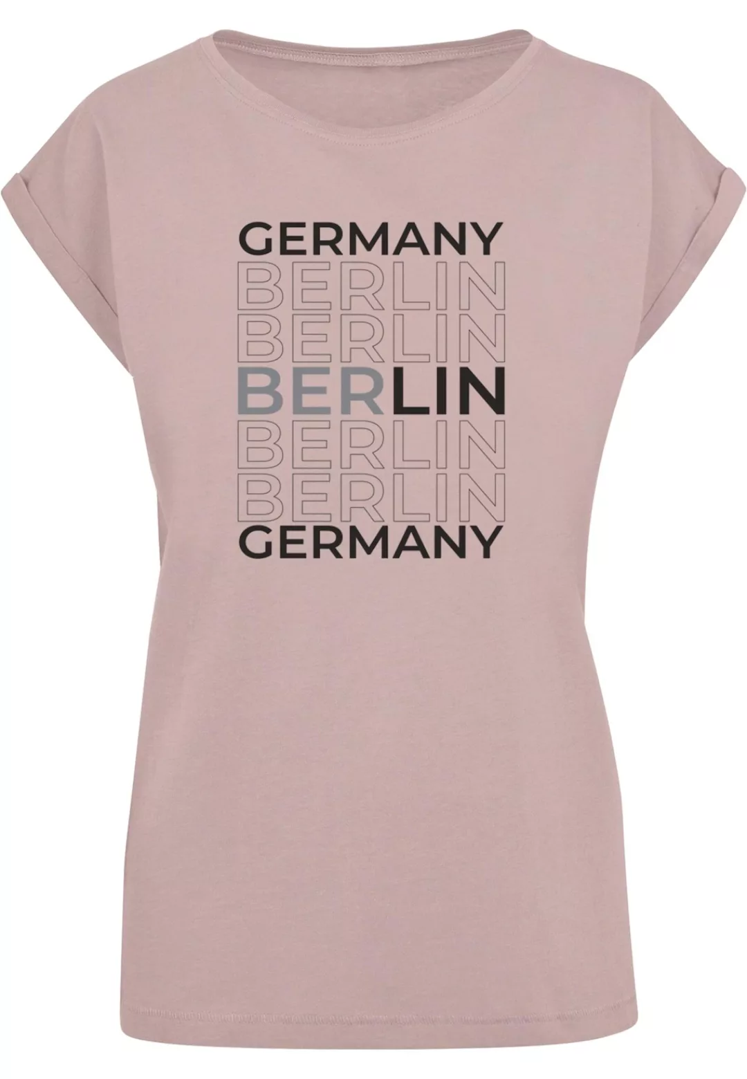 Merchcode T-Shirt "Merchcode Damen Ladies Berlin Extended Shoulder Tee" günstig online kaufen