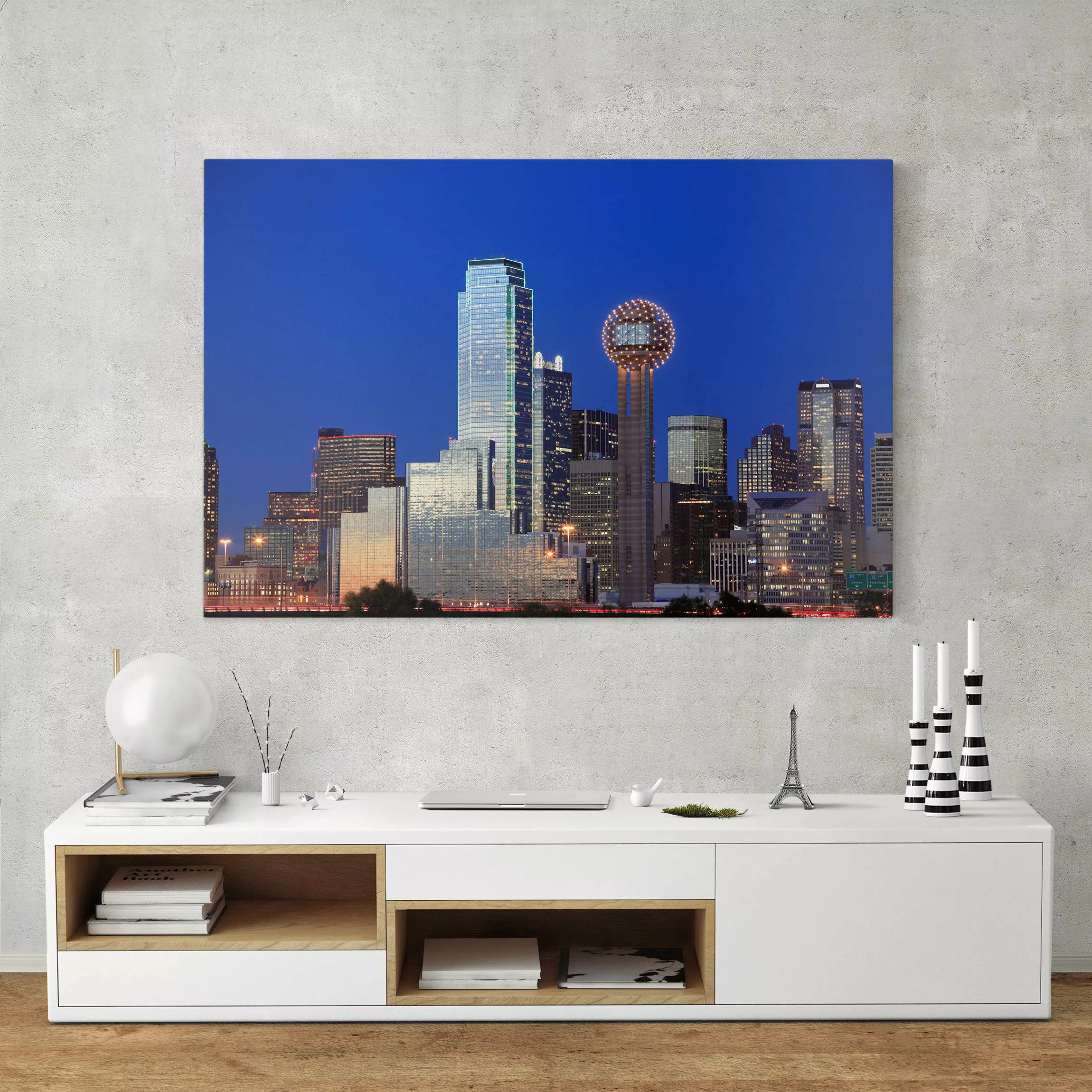 Leinwandbild Architektur & Skyline - Querformat Dallas günstig online kaufen