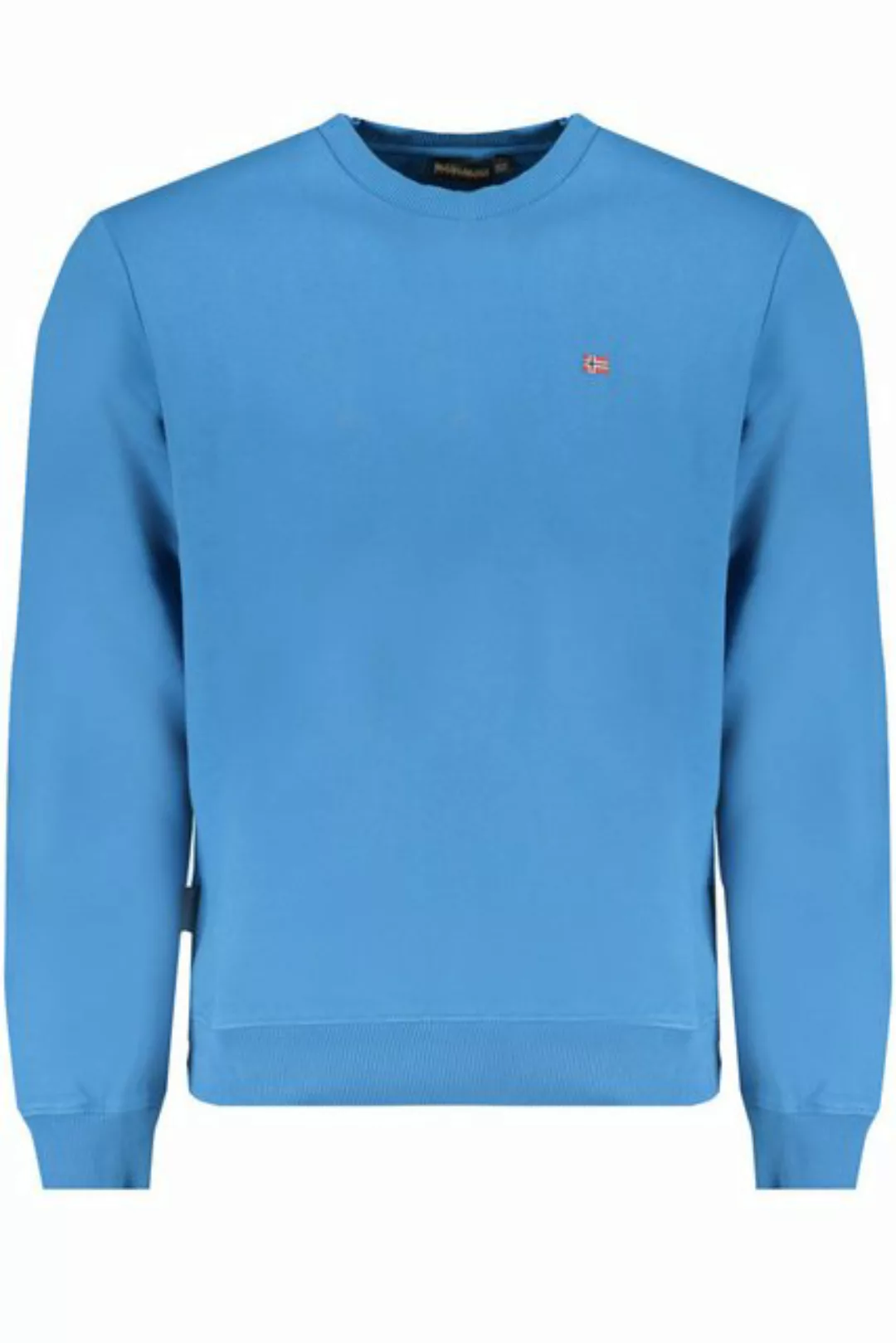 Napapijri Sweatshirt Herren-Sweatshirt Blau: Bio-Baumwolle, Regular Fit günstig online kaufen