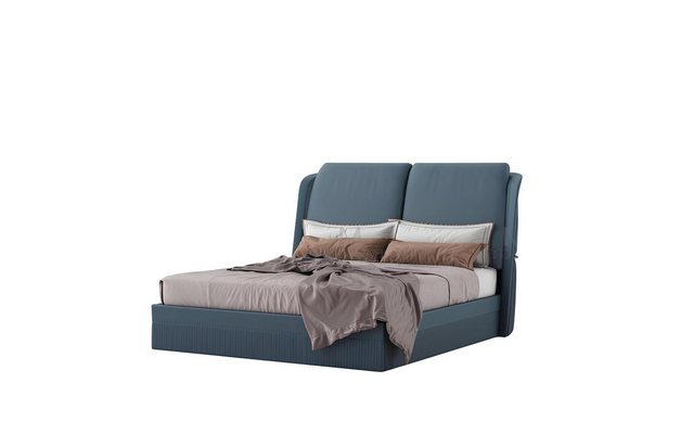 Xlmoebel Bett Neu Blaues Doppelbett Design Luxus Schlafzimmermöbel Luxus Sc günstig online kaufen