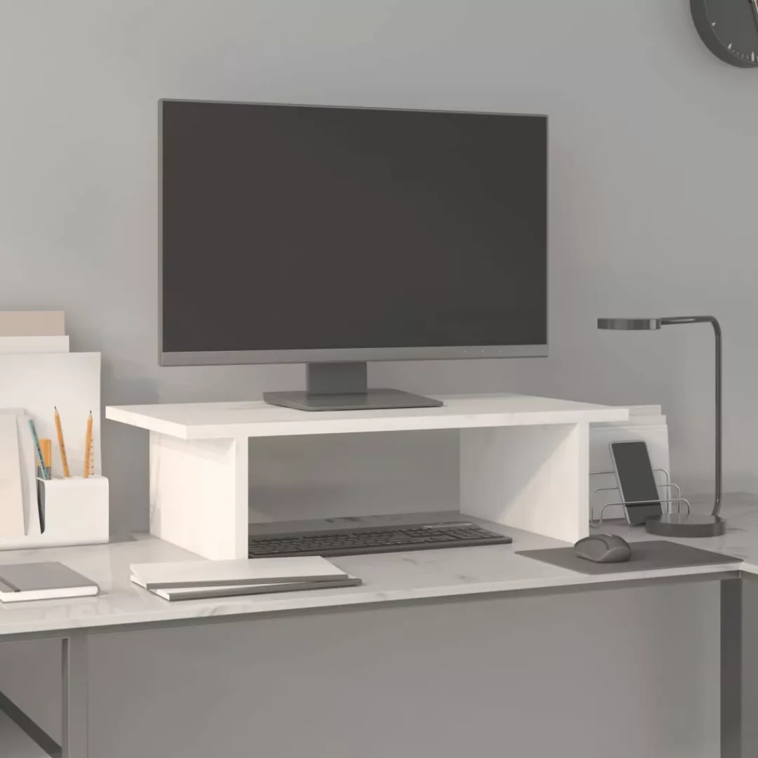 vidaXL Computertisch Monitorständer Weiß 50x27x15 cm günstig online kaufen