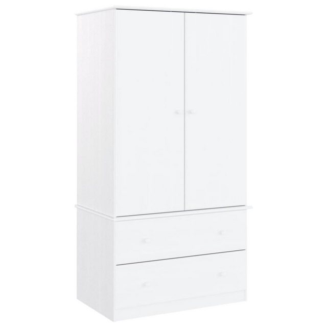 vidaXL Kleiderschrank Kleiderschrank ALTA Weiß 90x55x170 cm Massivholz Kief günstig online kaufen