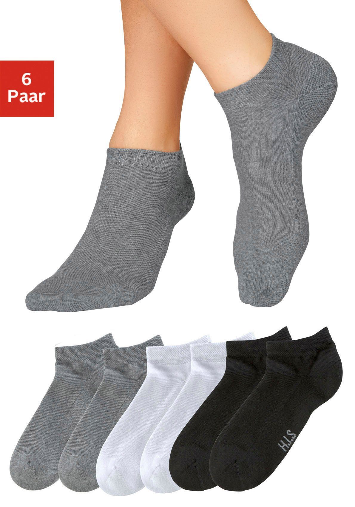 H.I.S Sneakersocken, (Packung, 6 Paar), mit weicher Frotteesohle günstig online kaufen