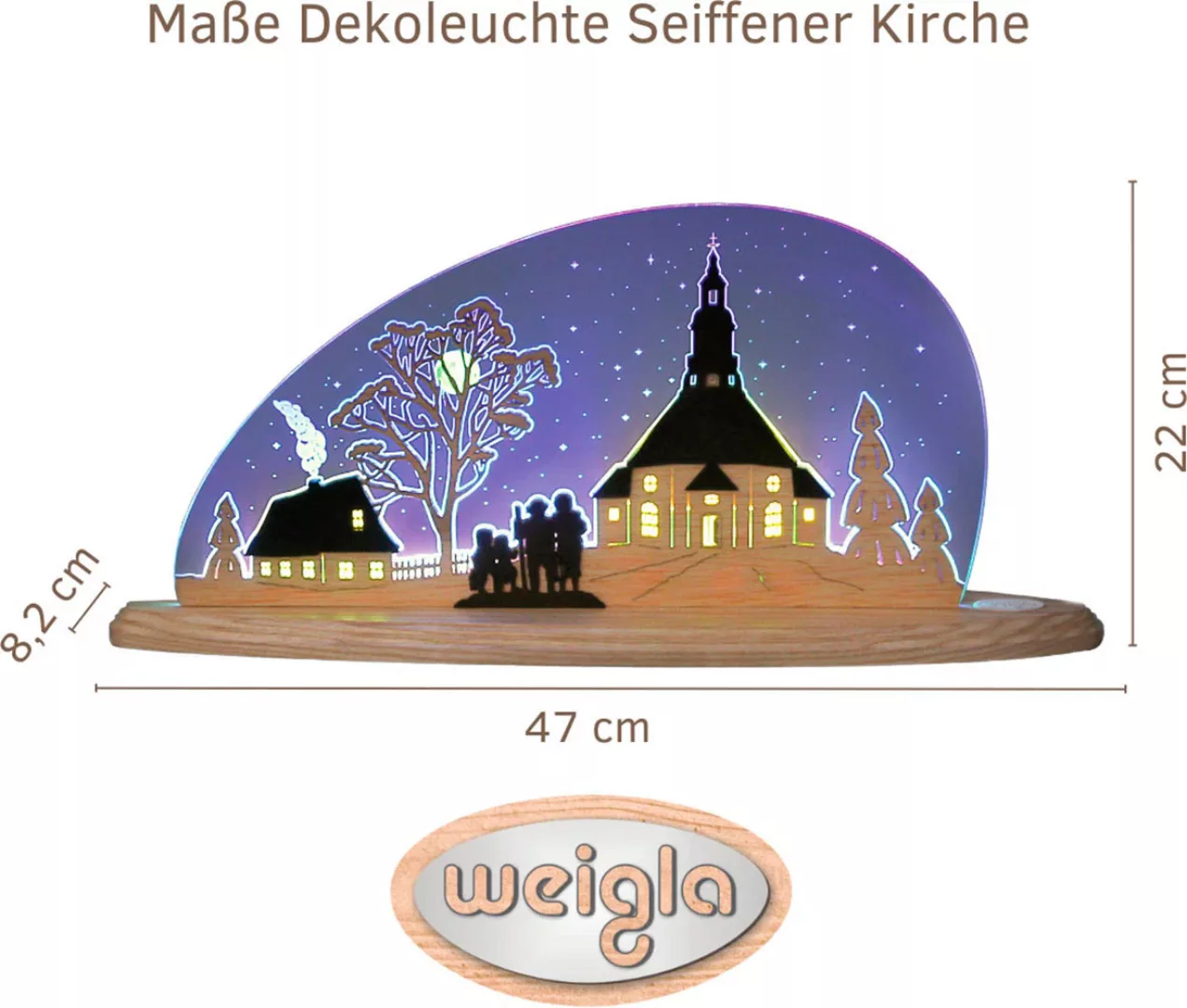 Weigla Lichterbogen »Seiffener Kirche, Weihnachtsdeko« günstig online kaufen