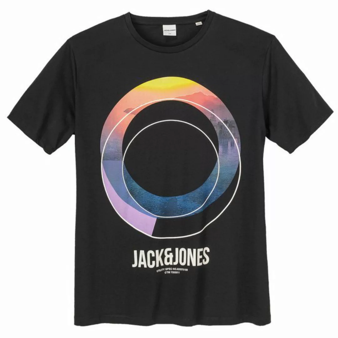 Jack & Jones Rundhalsshirt Jack & Jones T-Shirt schwarz bedruckt XXL günstig online kaufen