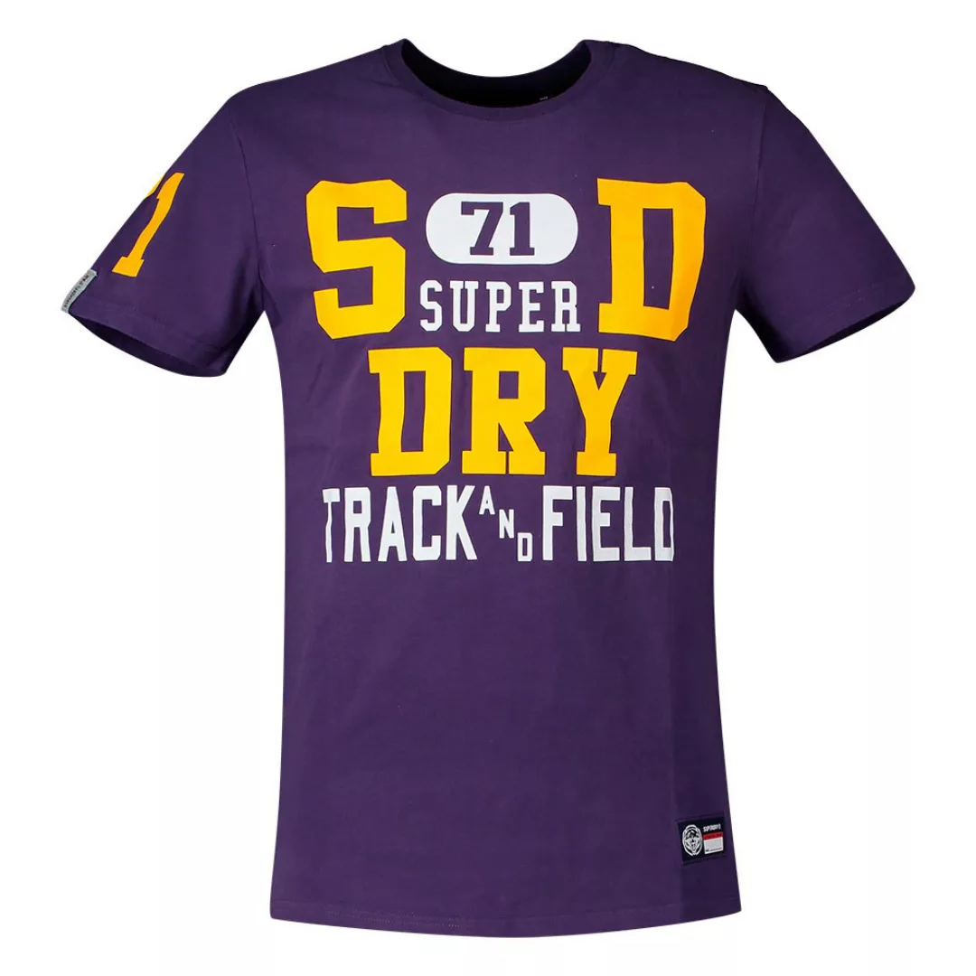 Superdry Track&field Graphic 185 Kurzarm T-shirt XL Lex Purple günstig online kaufen