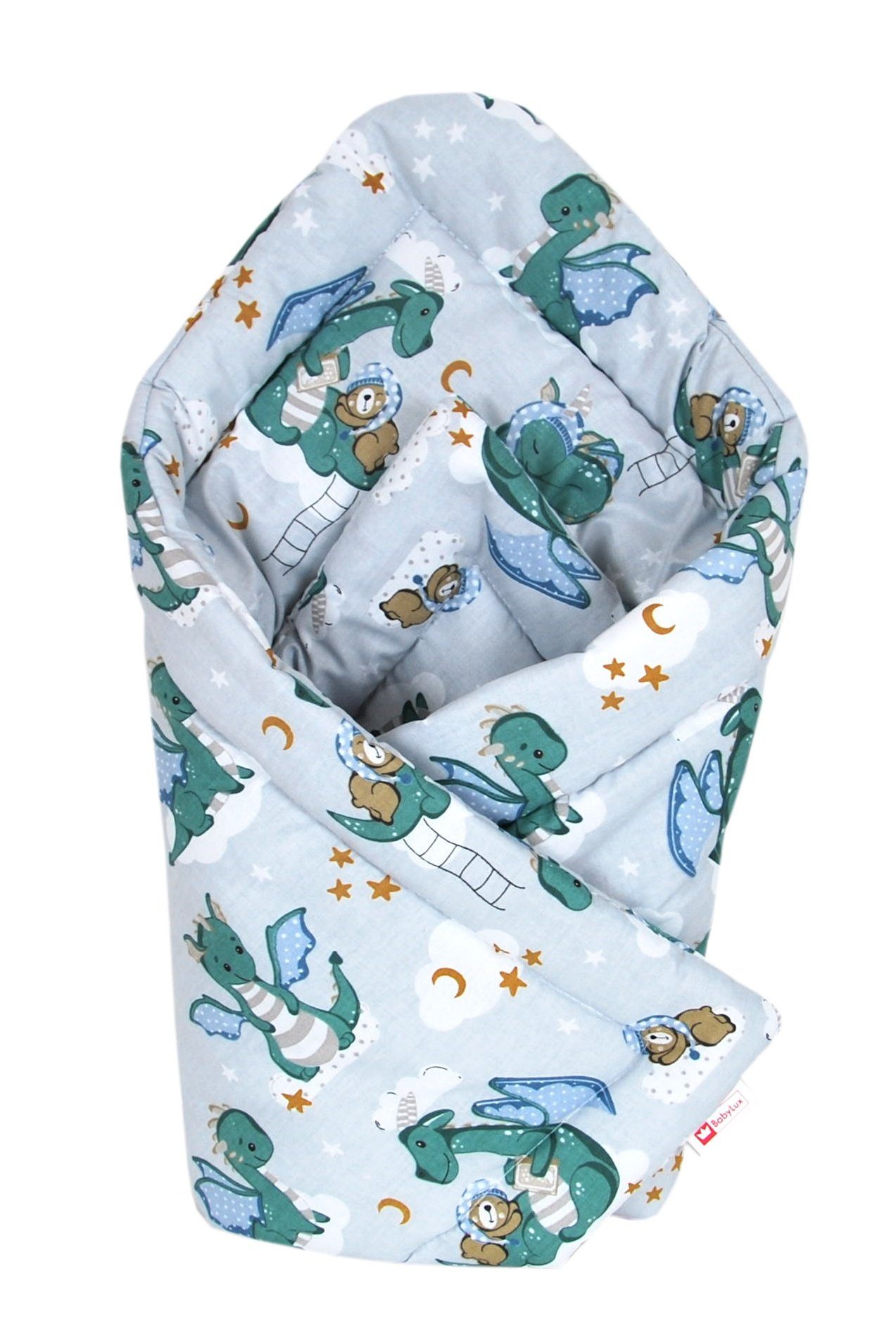Babydecke BABYLUX Einschlagdecke BABYHÖRNCHEN 75x75cm Neugeborene, günstig online kaufen