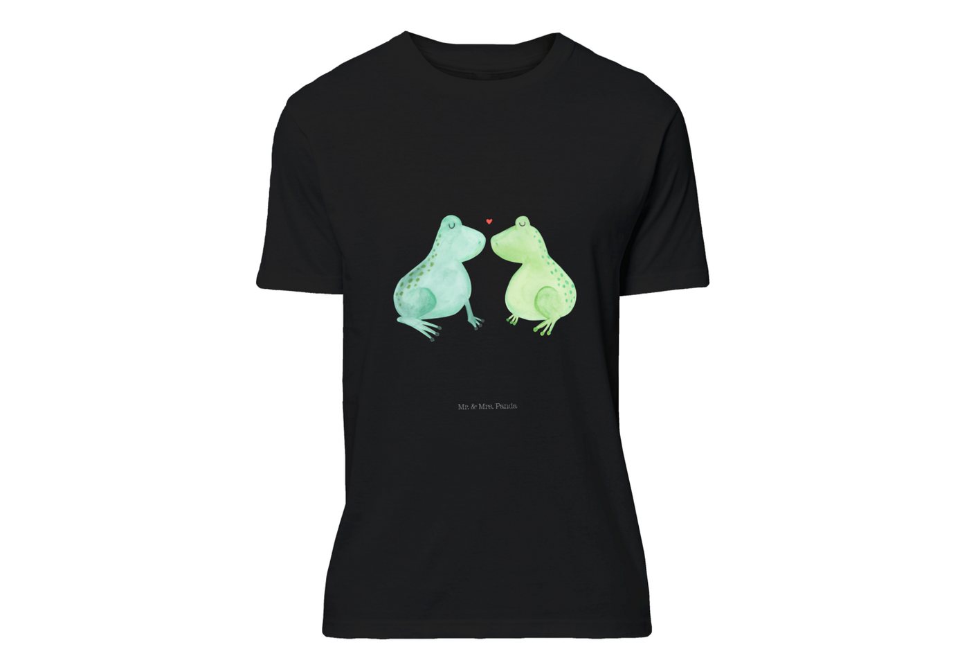 Mr. & Mrs. Panda T-Shirt Frosch Liebe - Schwarz - Geschenk, Geschenk Freund günstig online kaufen