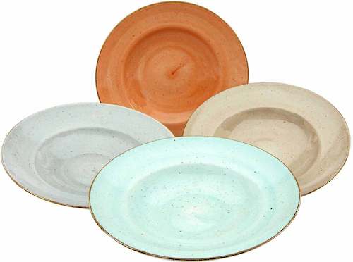 CreaTable Pastateller »Essteller VINTAGE NATURE«, (Set, 4 St.) günstig online kaufen