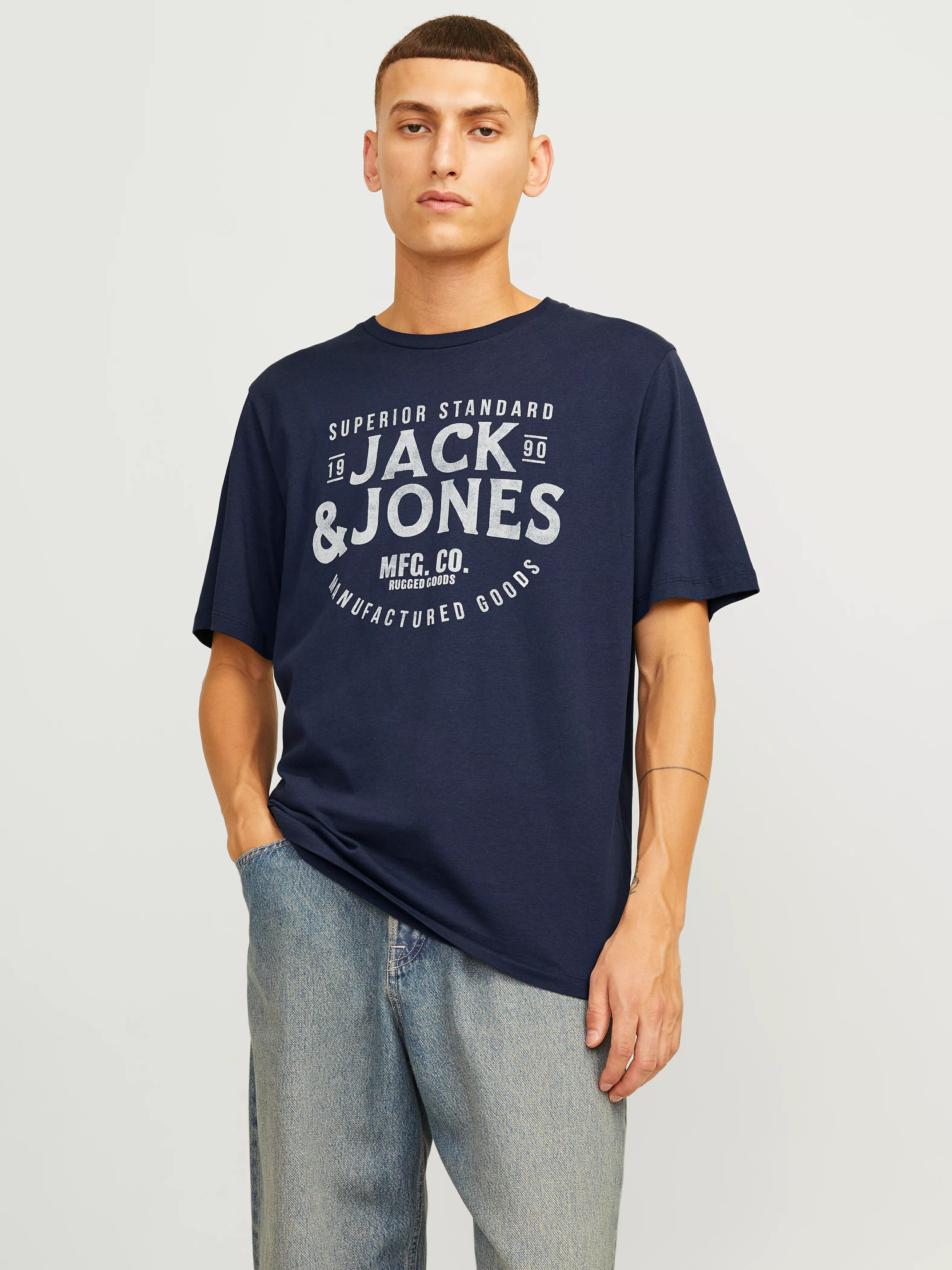 Jack & Jones Rundhalsshirt "JJJEANS TEE SS O-NECK" günstig online kaufen