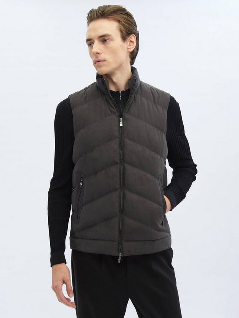 KİP Winterjacke Anthrazit Gewebte Sportweste günstig online kaufen