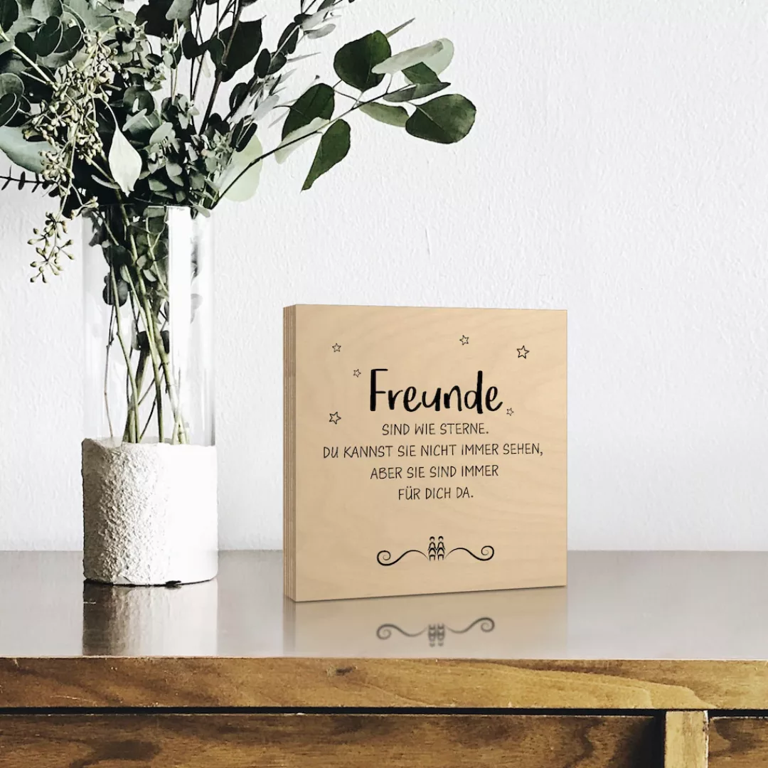 Artland Holzbild »Freunde II«, Sprüche & Texte, (1 St.) günstig online kaufen