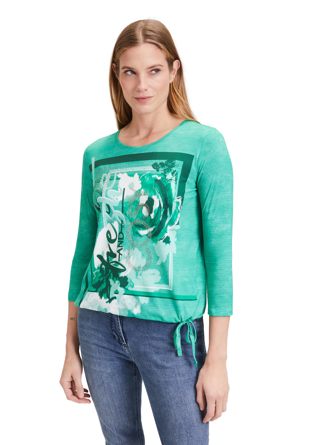 Betty Barclay 3/4-Arm-Shirt "Betty Barclay Printshirt mit Tunnelzug", Glitz günstig online kaufen